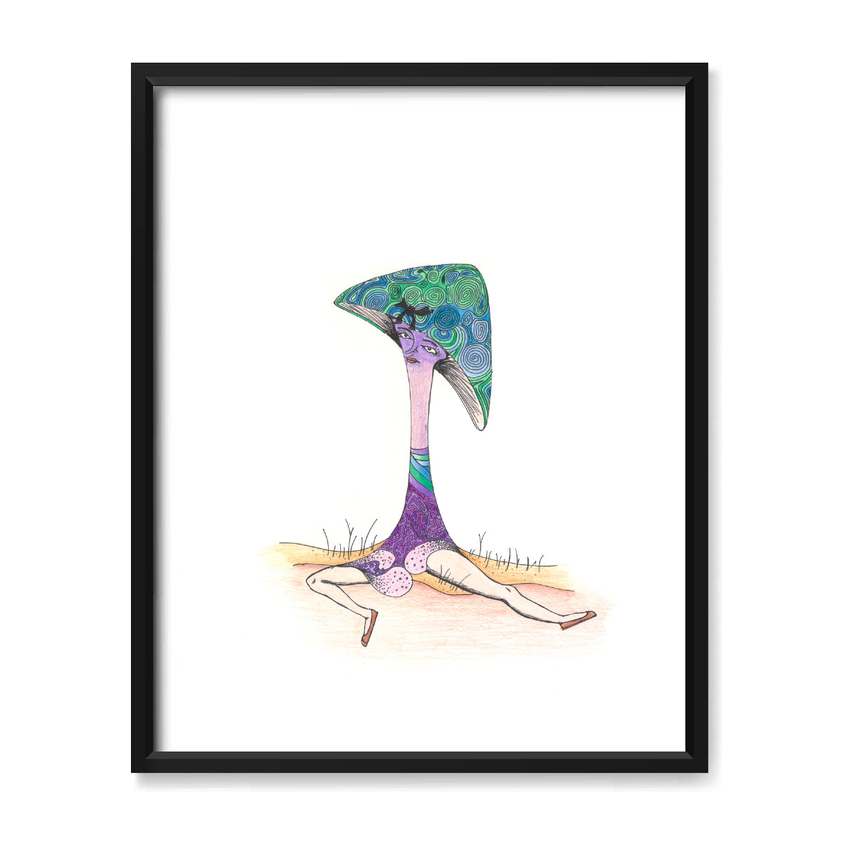 Mushroom Artwork 8x10" Print
