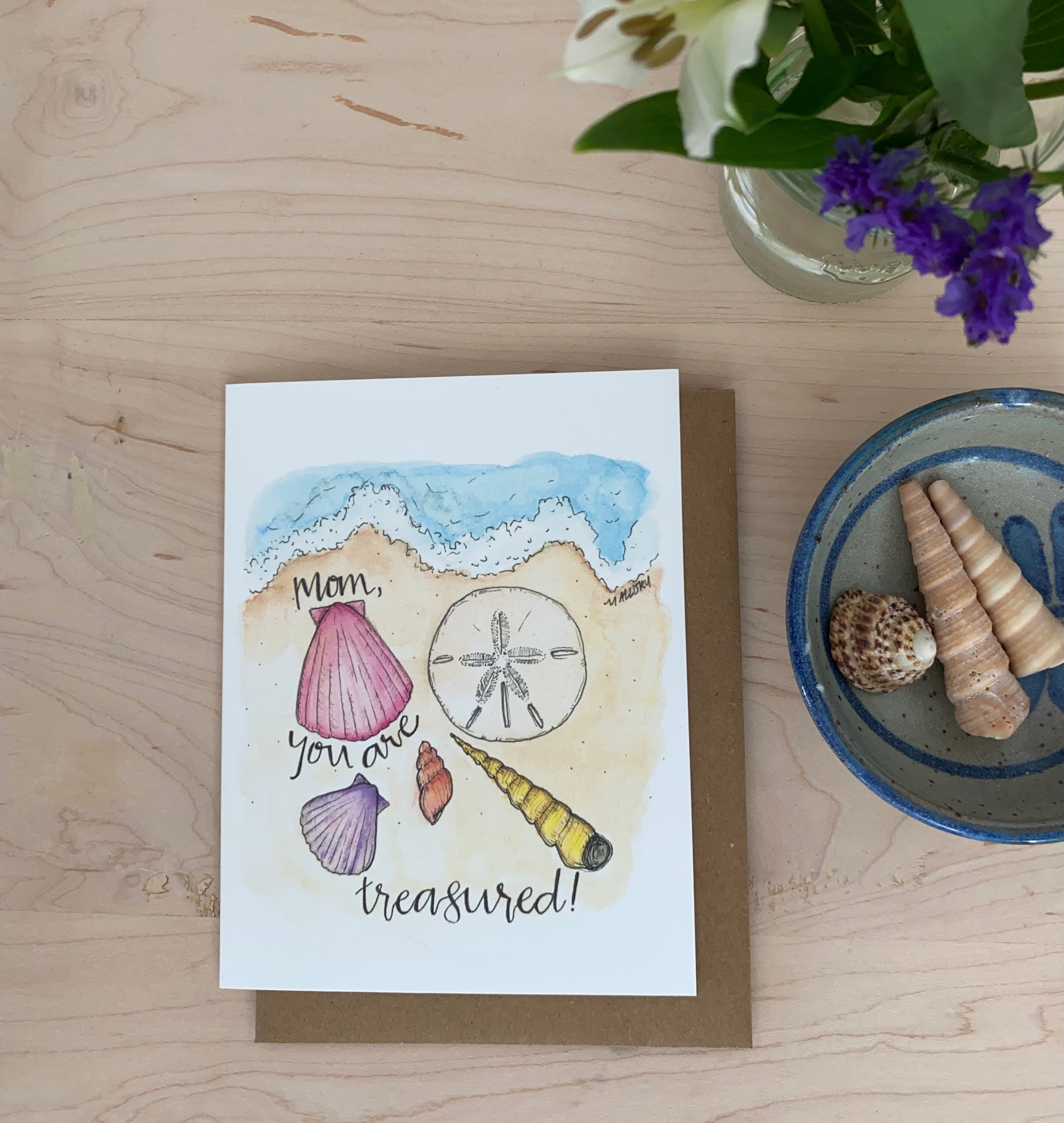 Sea Shell Treasure Mother's Day Card