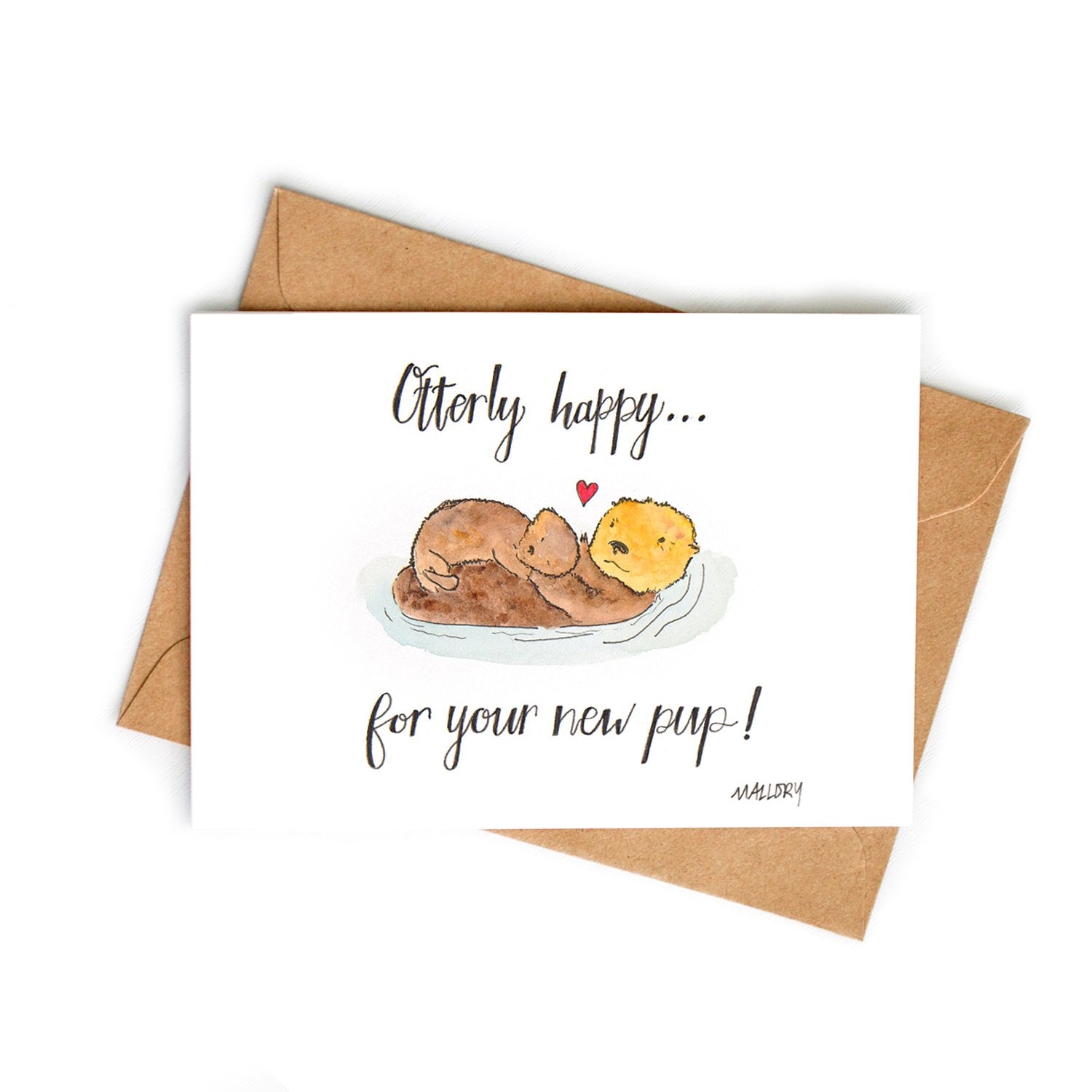 Otterly Happy Baby Card