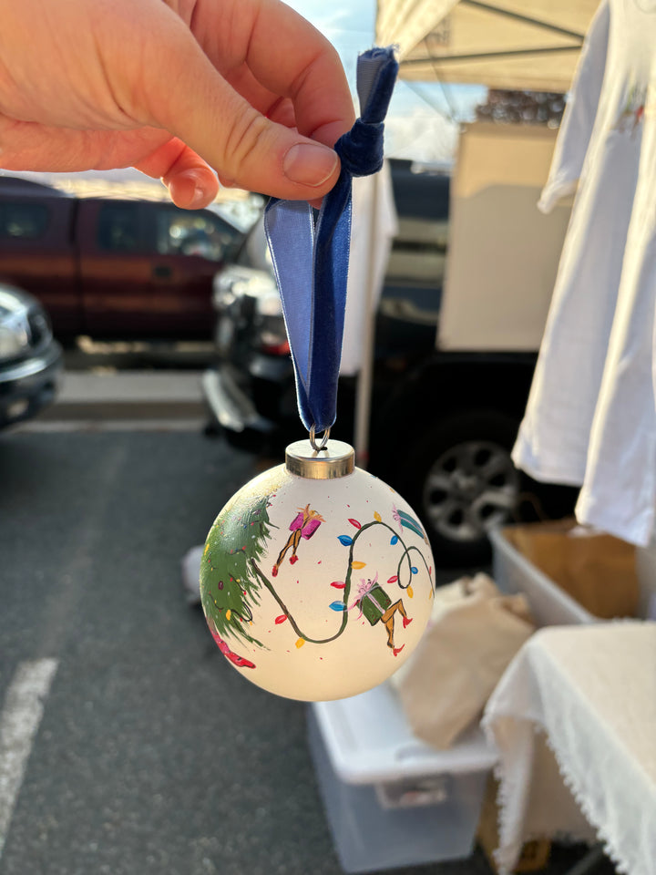 Hand-Painted Ceramic Ornament with Funky Gifts