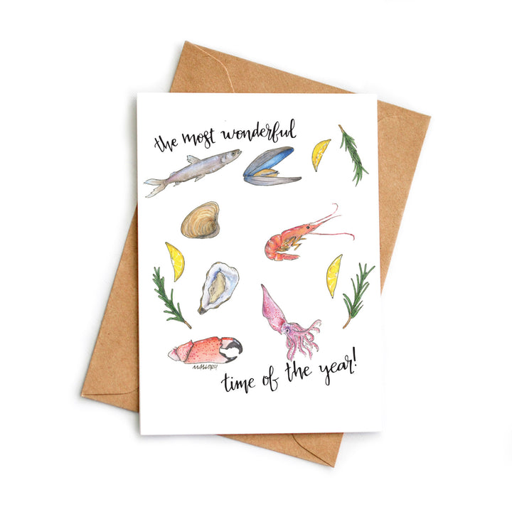 Feast of the Seven Fishes Christmas Card