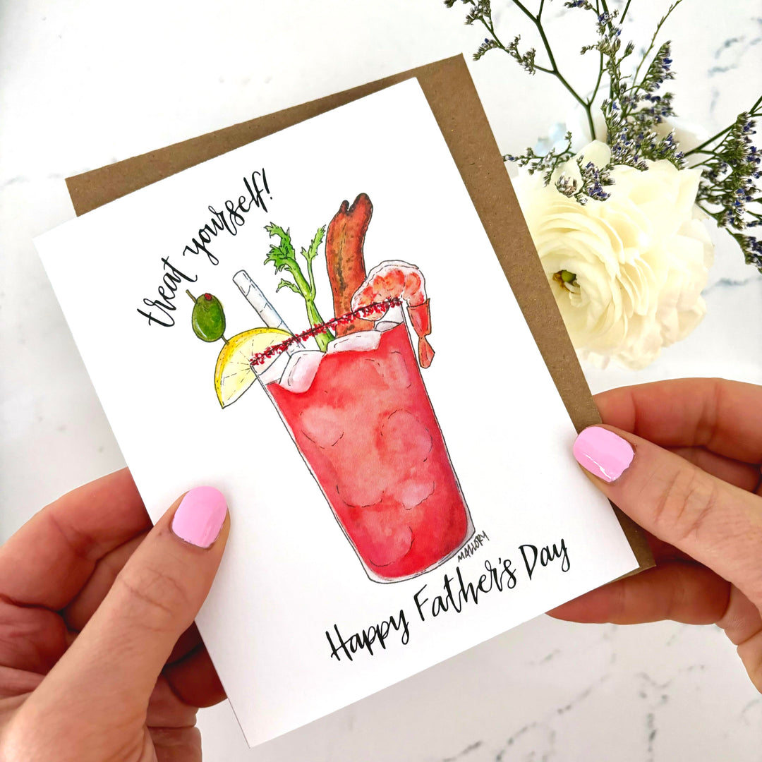 Treat Yourself Bloody Mary Father's Day Card