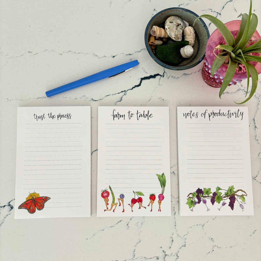 Trust the Process Monarch Butterfly Notepad