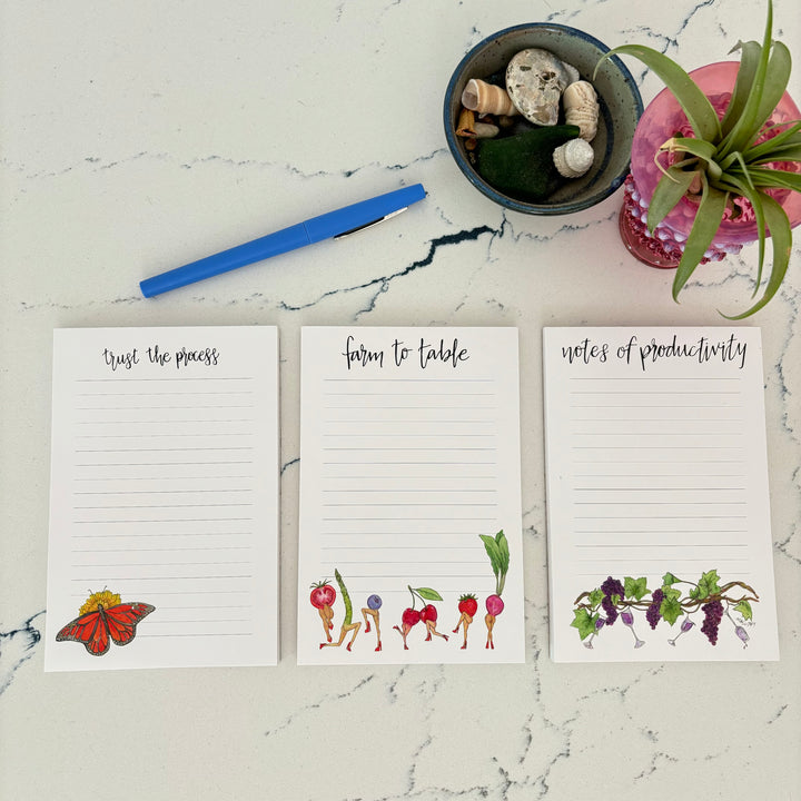 Trust the Process Monarch Butterfly Notepad