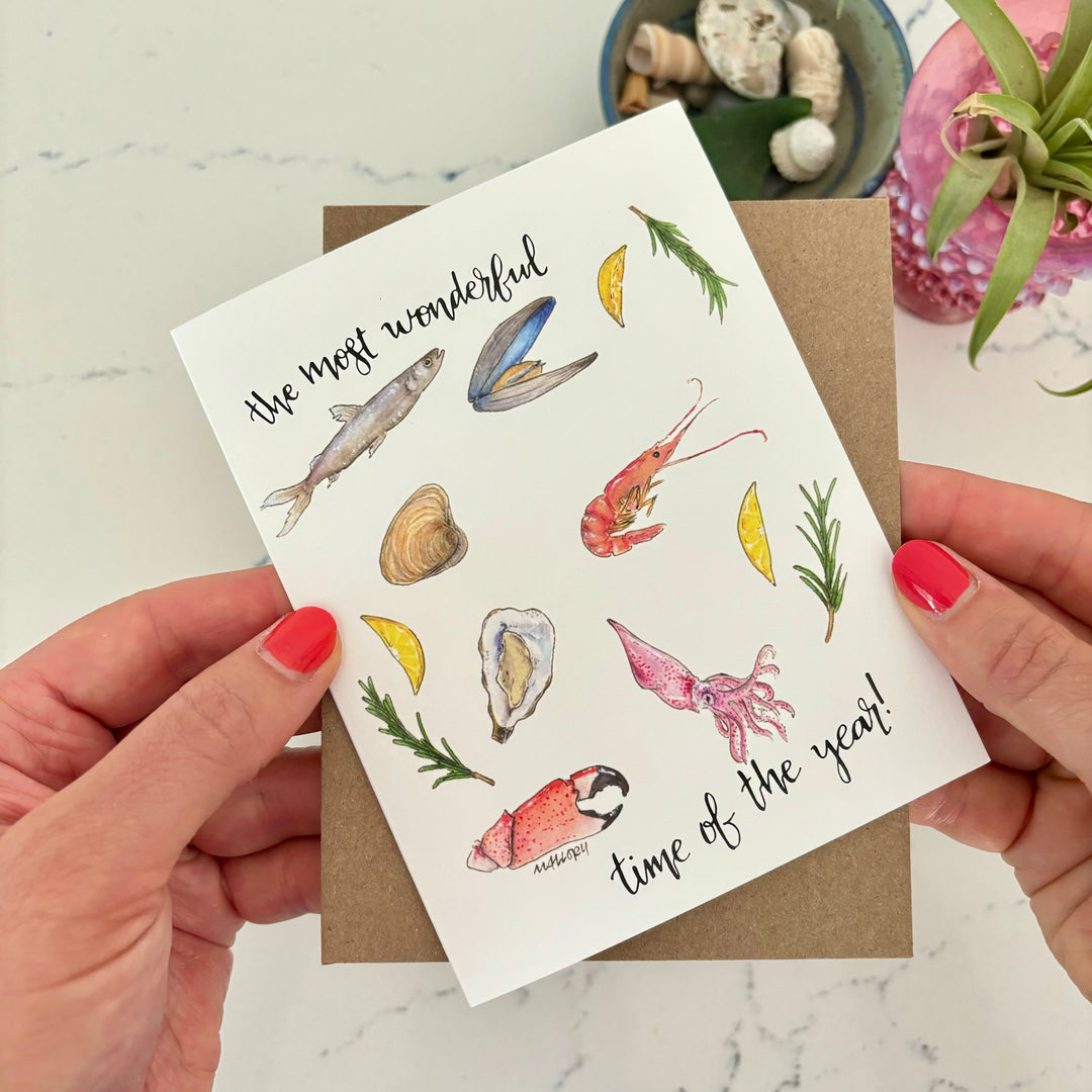 Feast of the Seven Fishes Christmas Card