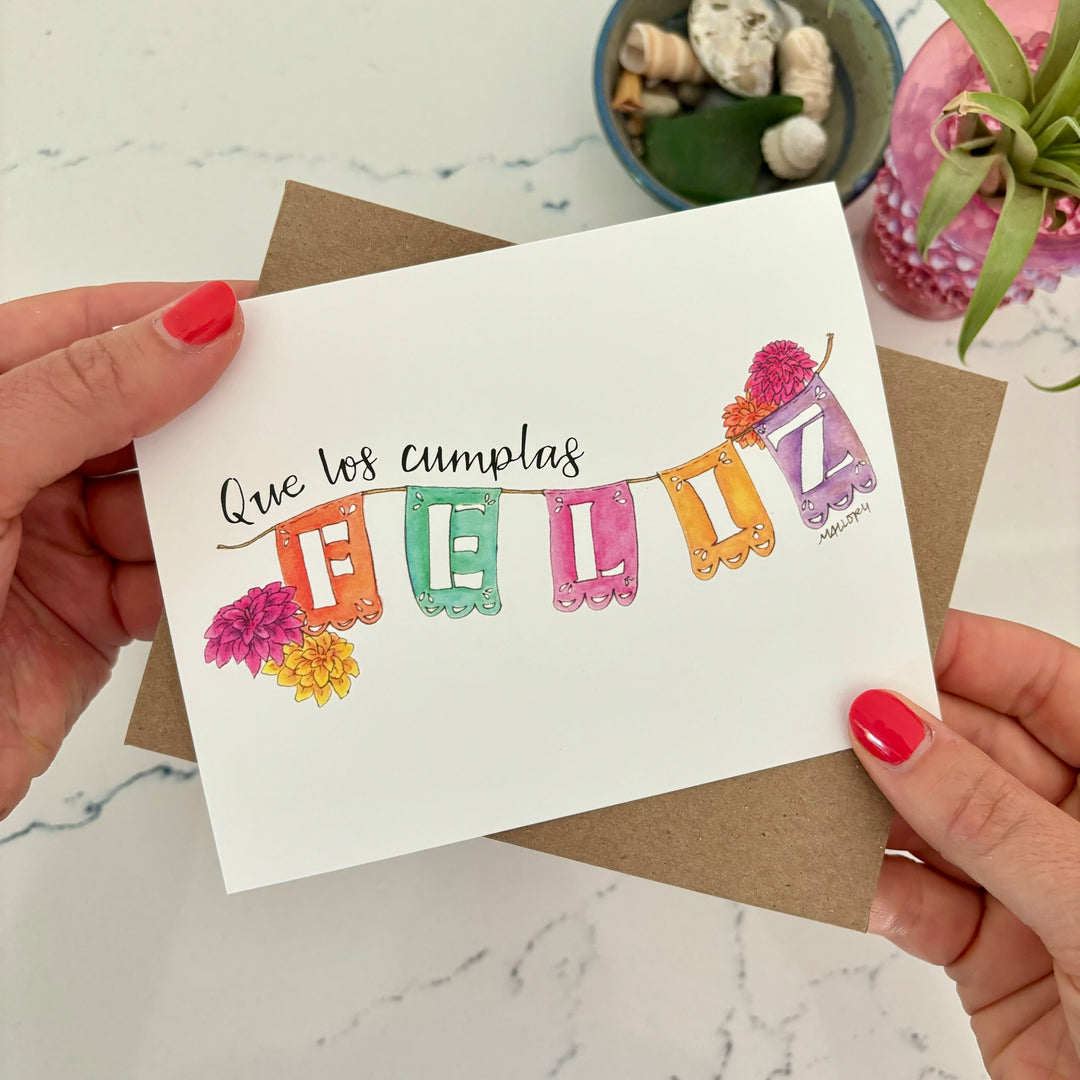 Que Los Cumplas Feliz Carta para Cumpleaños | Birthday Card in Spanish