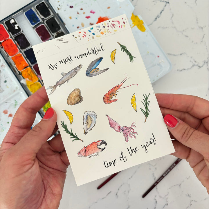 Feast of the Seven Fishes Christmas Card