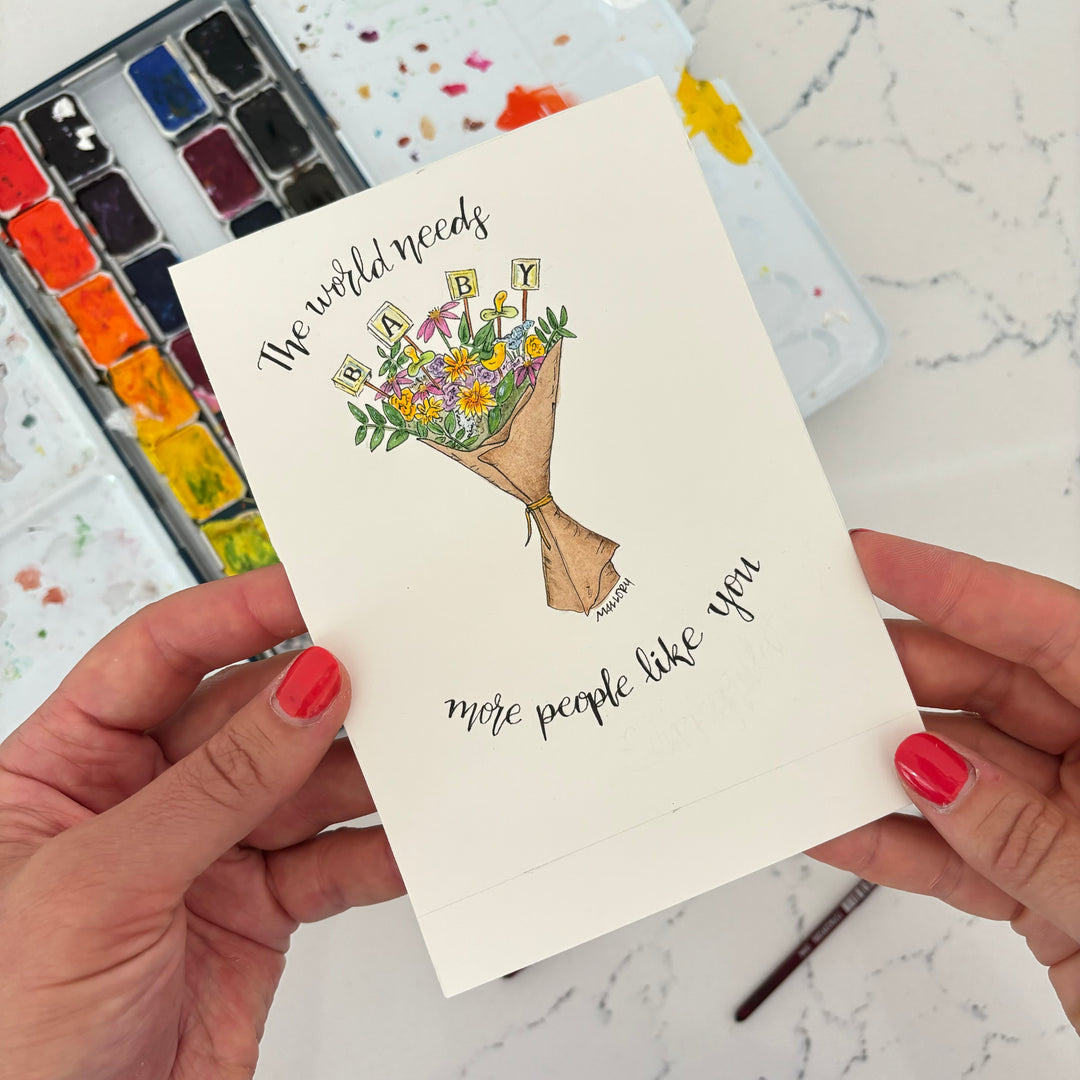The World Needs More People Like You New Baby Card