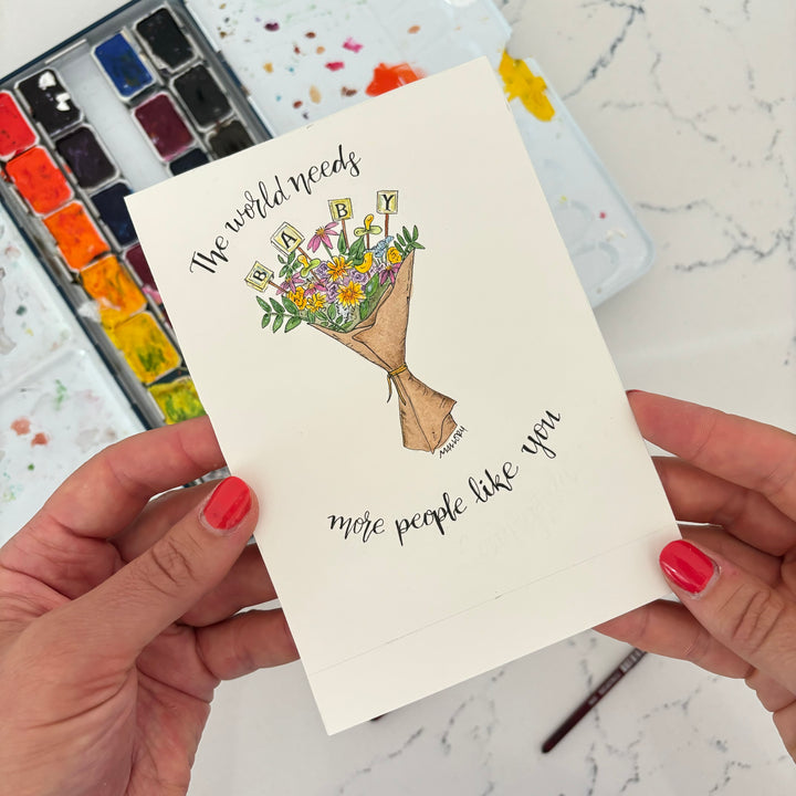 The World Needs More People Like You New Baby Card