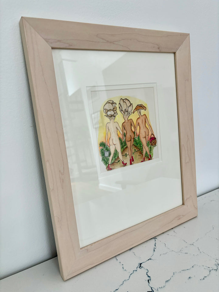 Foraged Friendships Fun-girls Mushroom Women