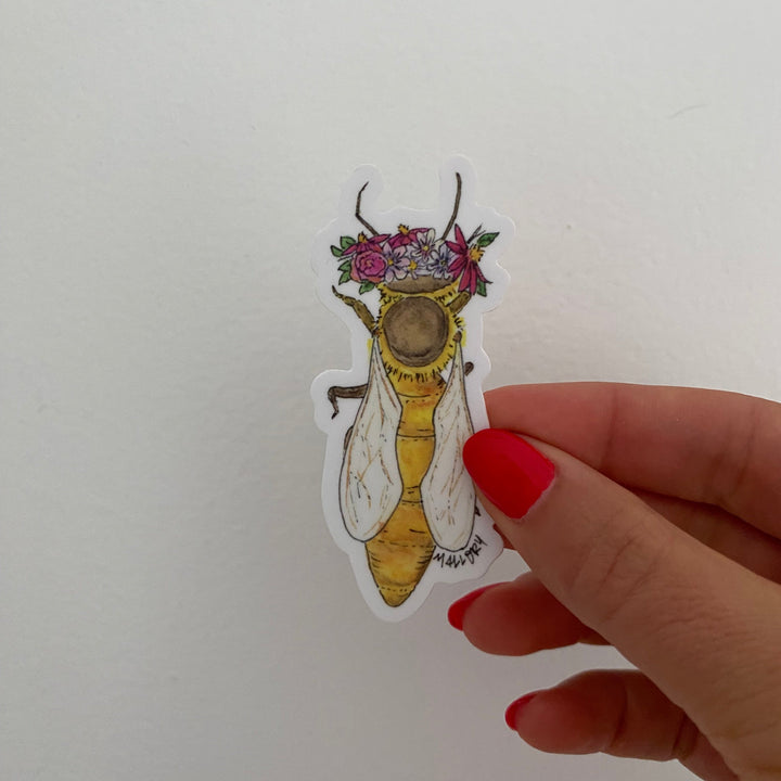 Queen Bee Vinyl Waterproof Sticker