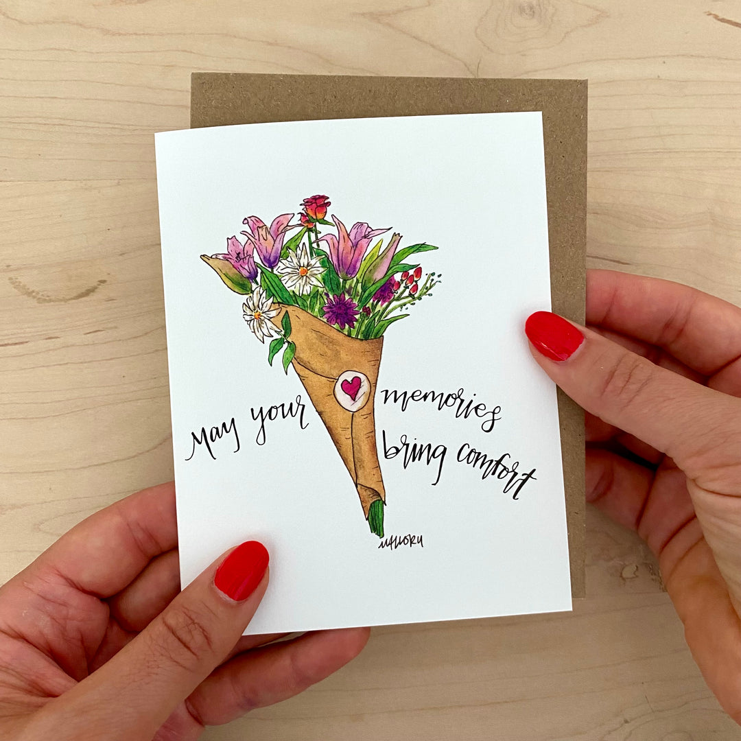 Memories Bring Comfort Sympathy Card