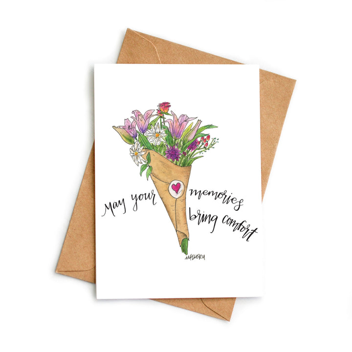 Memories Bring Comfort Sympathy Card