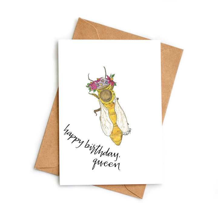 Queen Bee Birthday Card