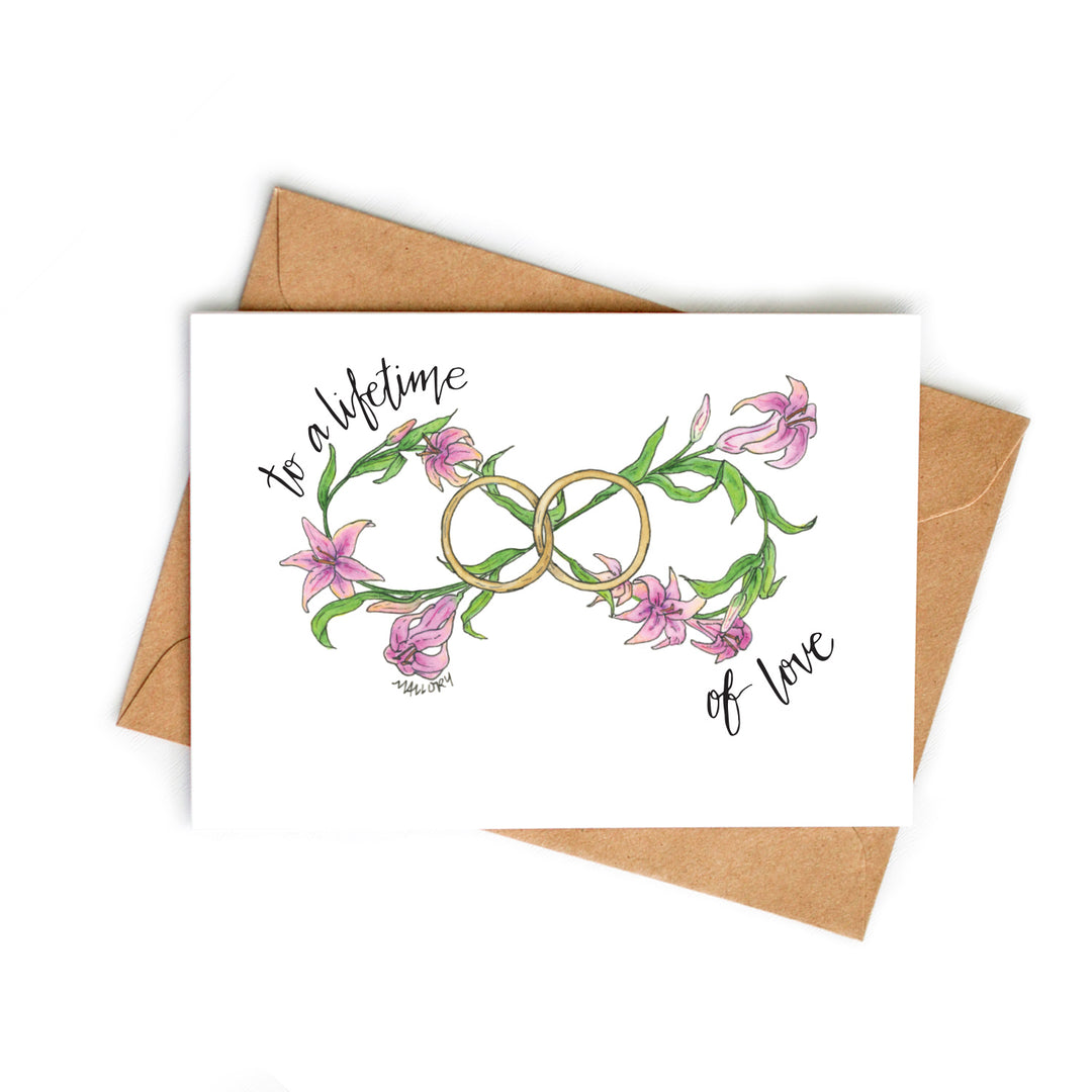 Lifetime of Love Infinity Wedding Card