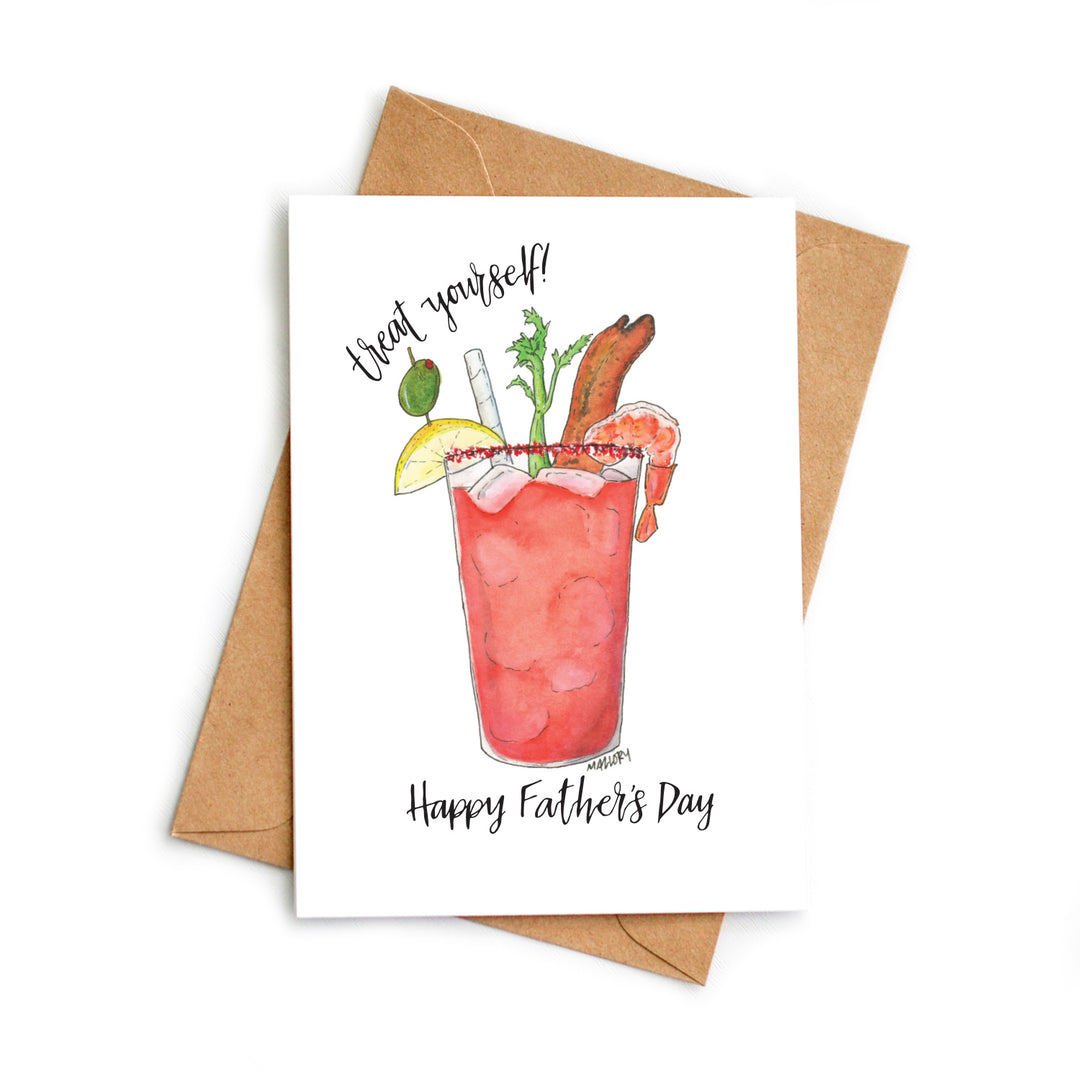 Treat Yourself Bloody Mary Father's Day Card