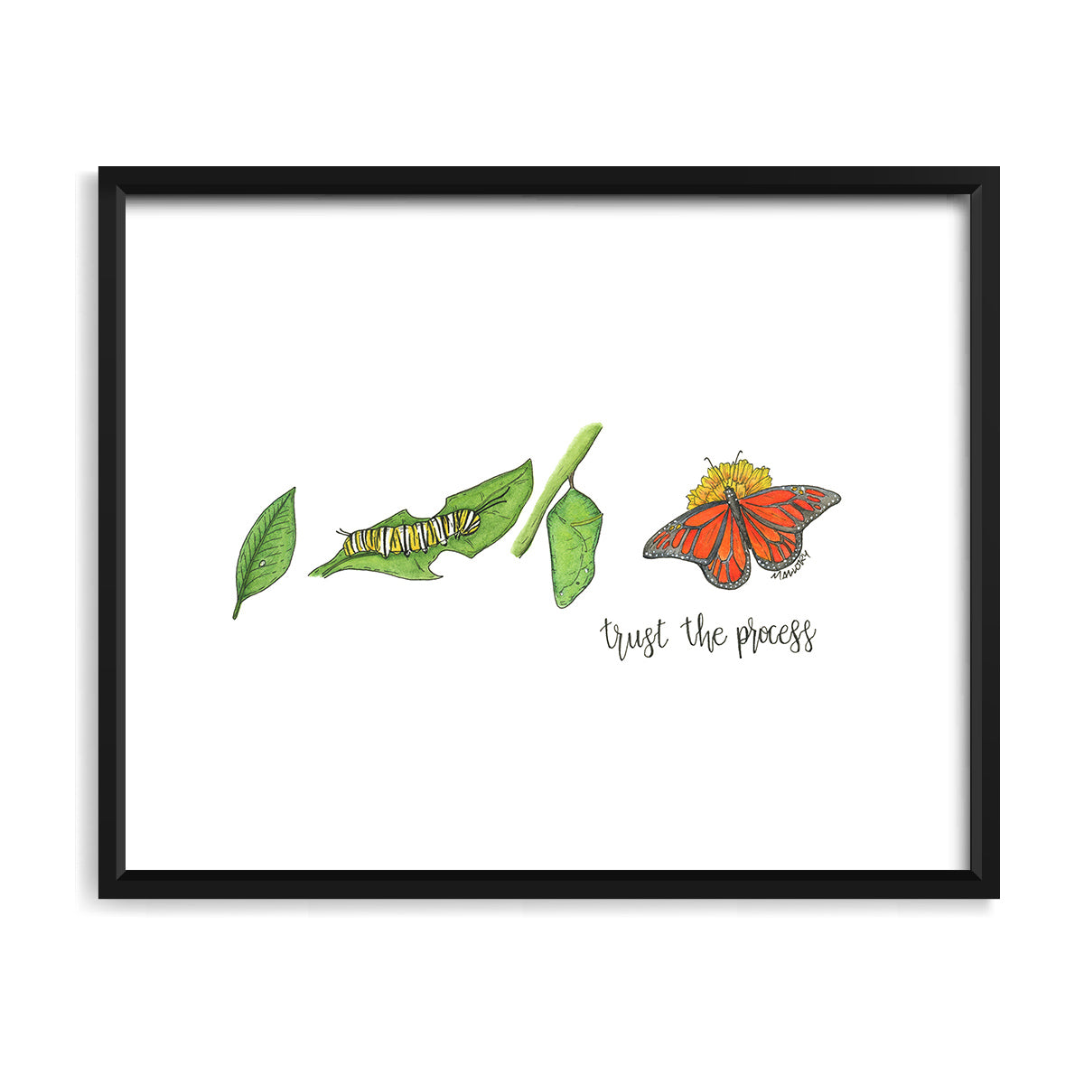 Trust the Process Monarch Butterfly 8x10" Print