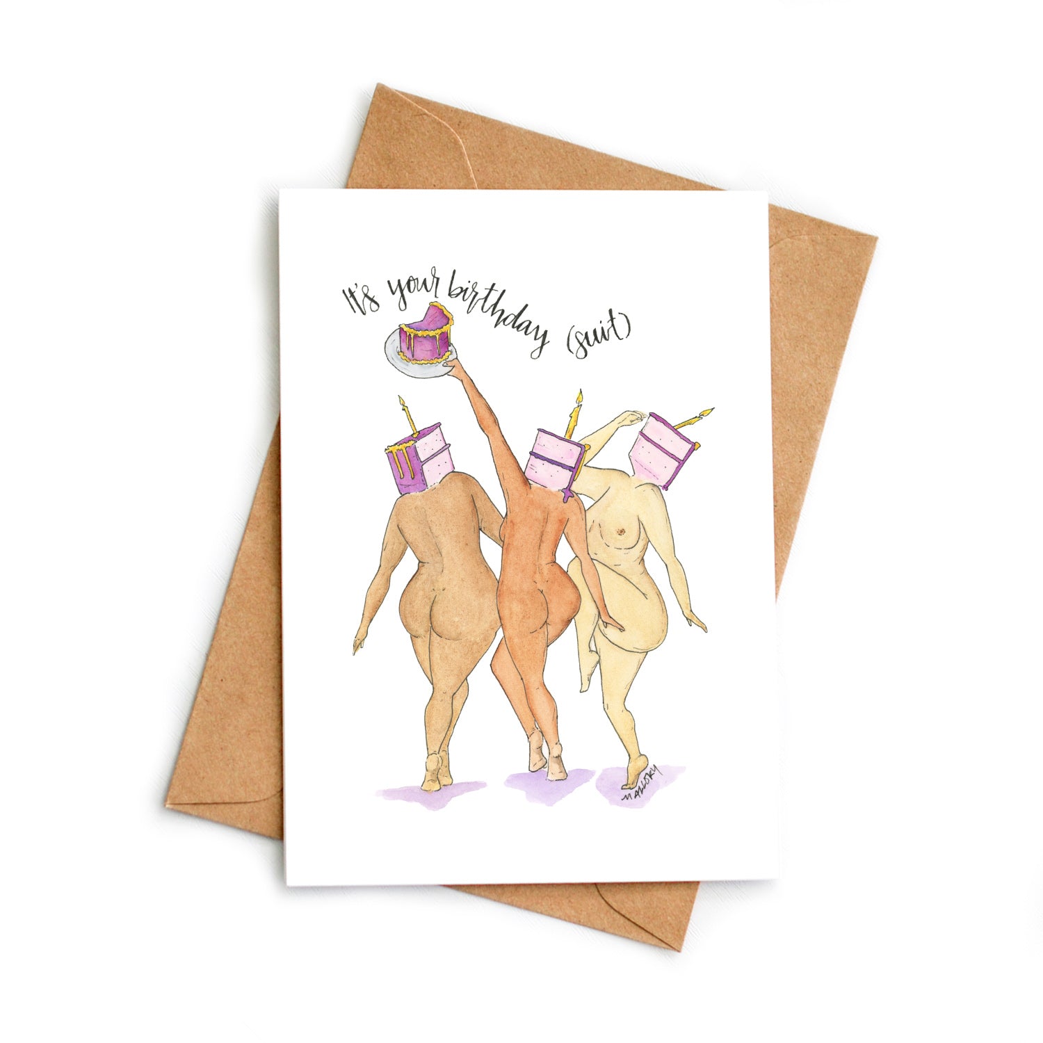 Birthday Suit Funny Birthday Card – Stem and Soul