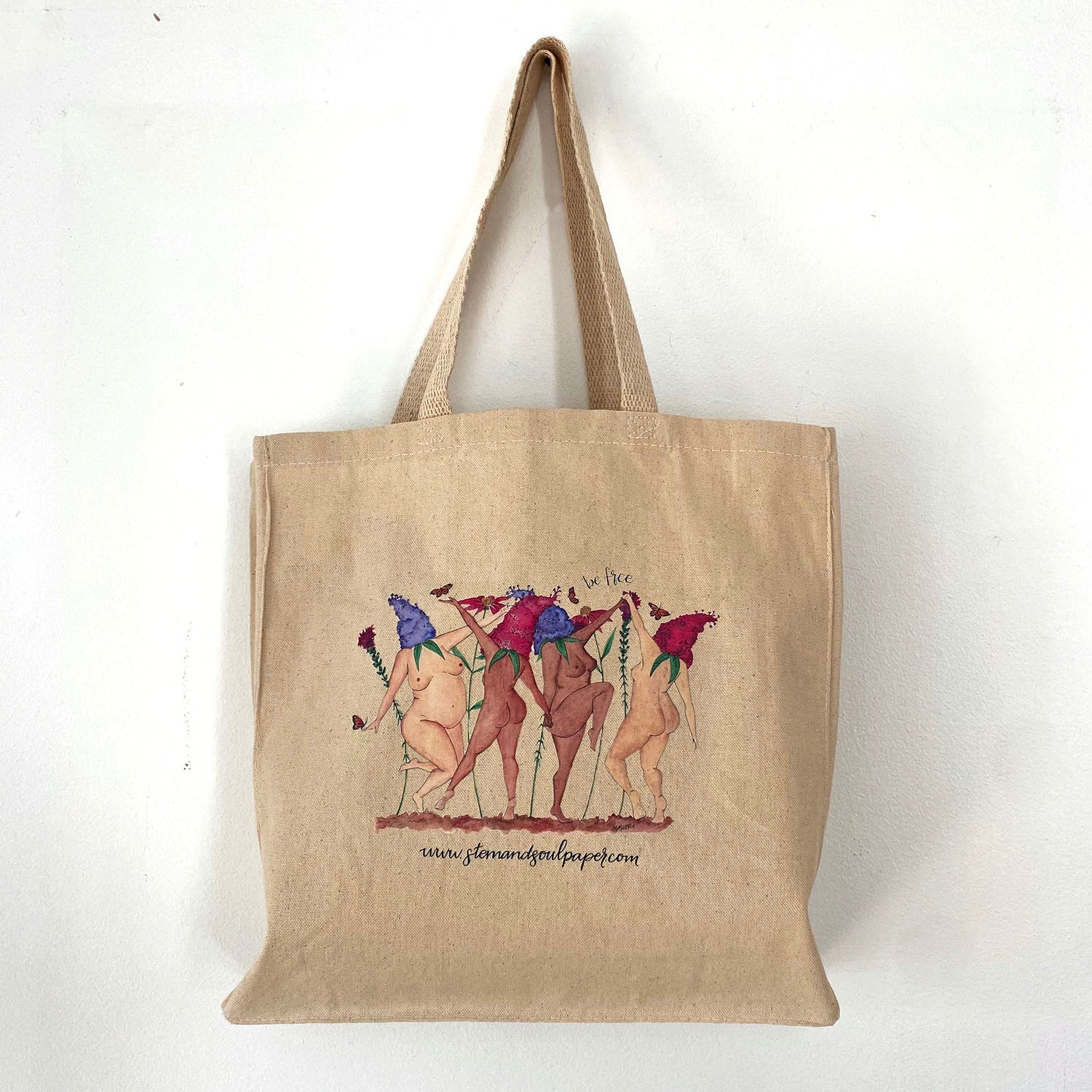 Be Free Canvas Tote Bag