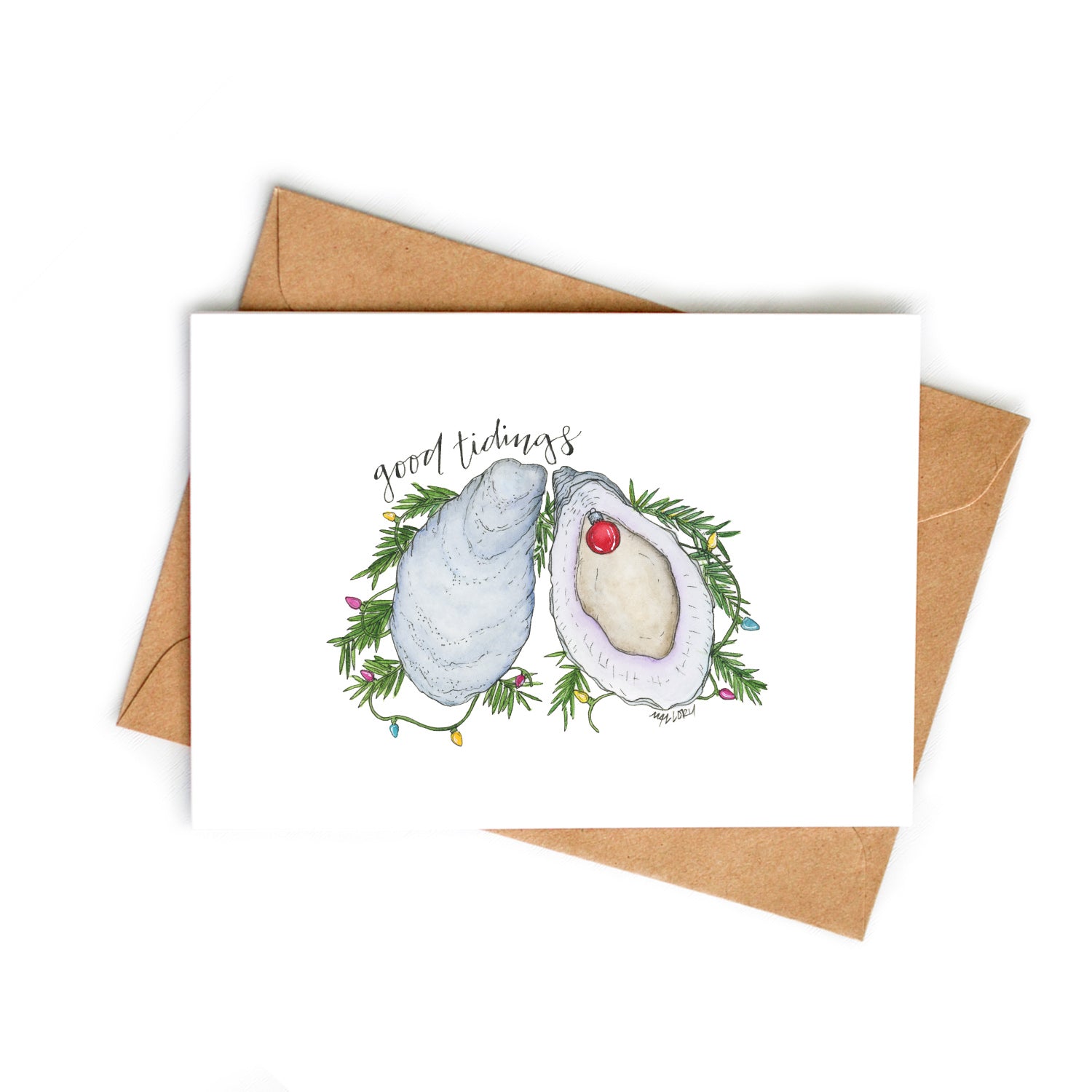 Good Tidings Oyster Holiday Card