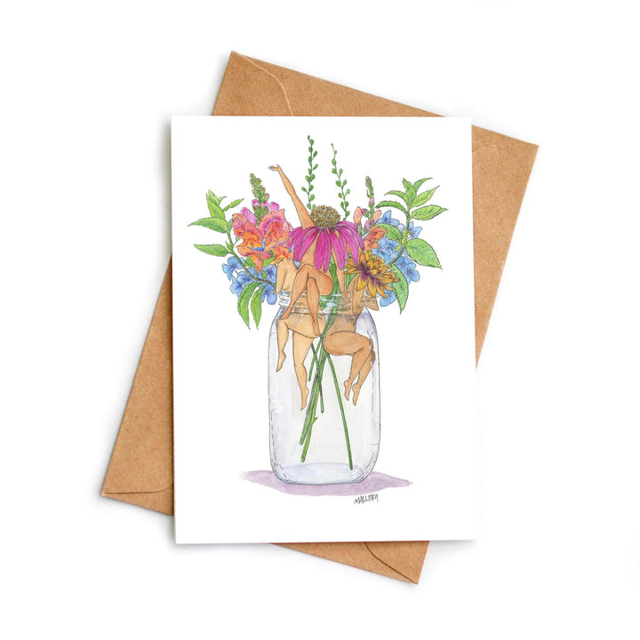 Wildflower Farmers Market Bouquet Card