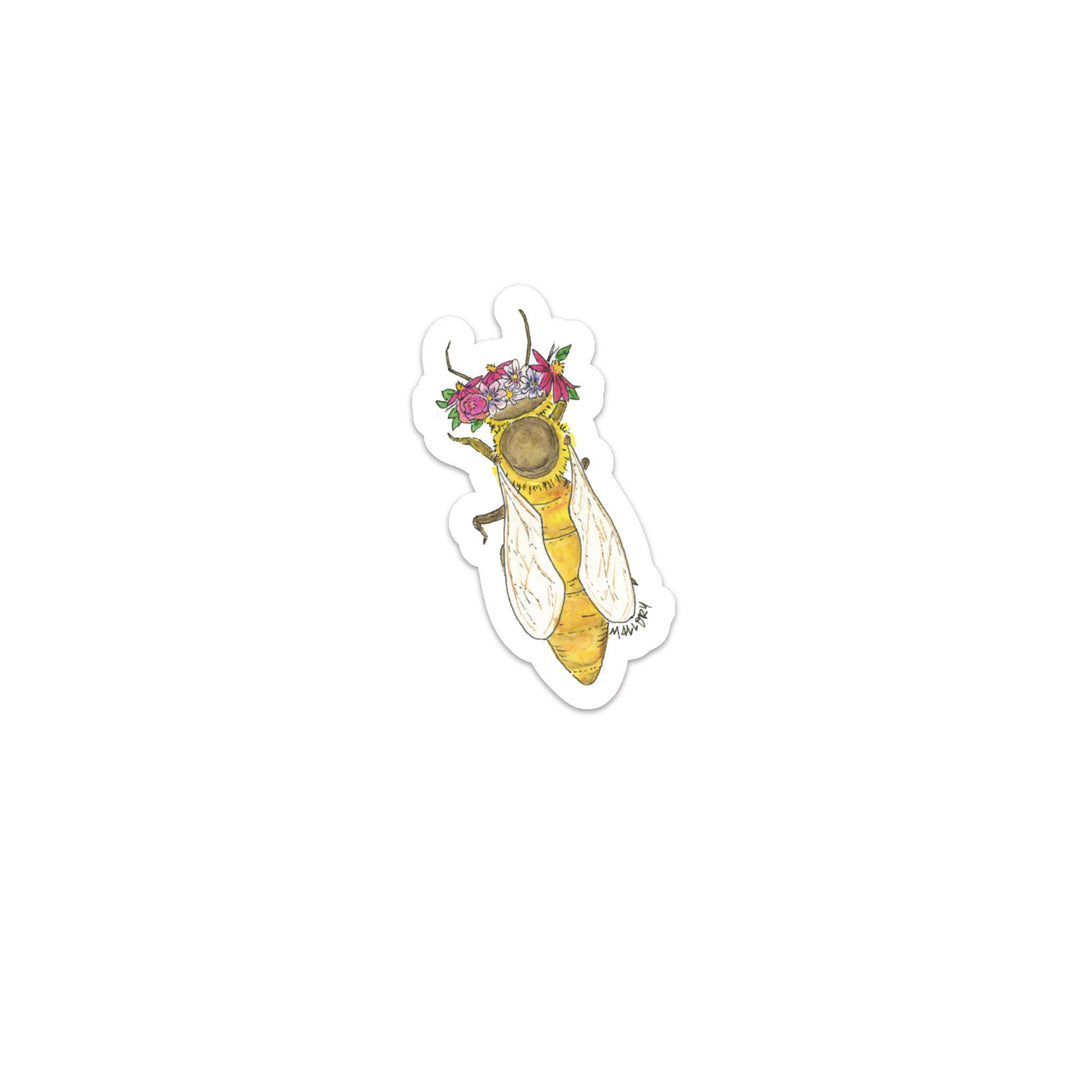 Queen Bee Vinyl Waterproof Sticker