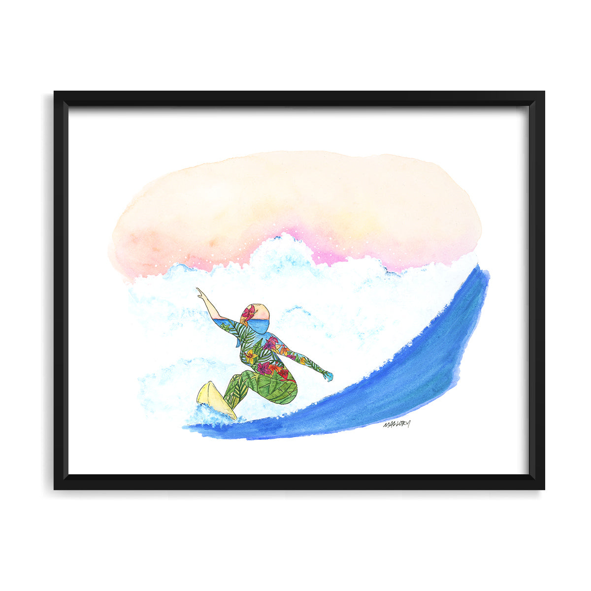 Surf Girl 8x10" Art Print