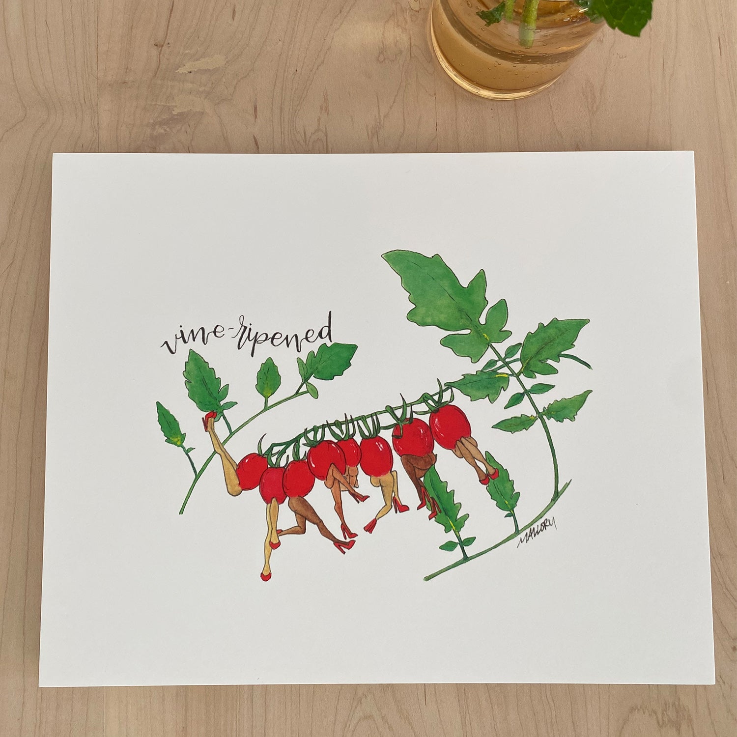 Vine-Ripened Tomatoes 8x10" Art Print