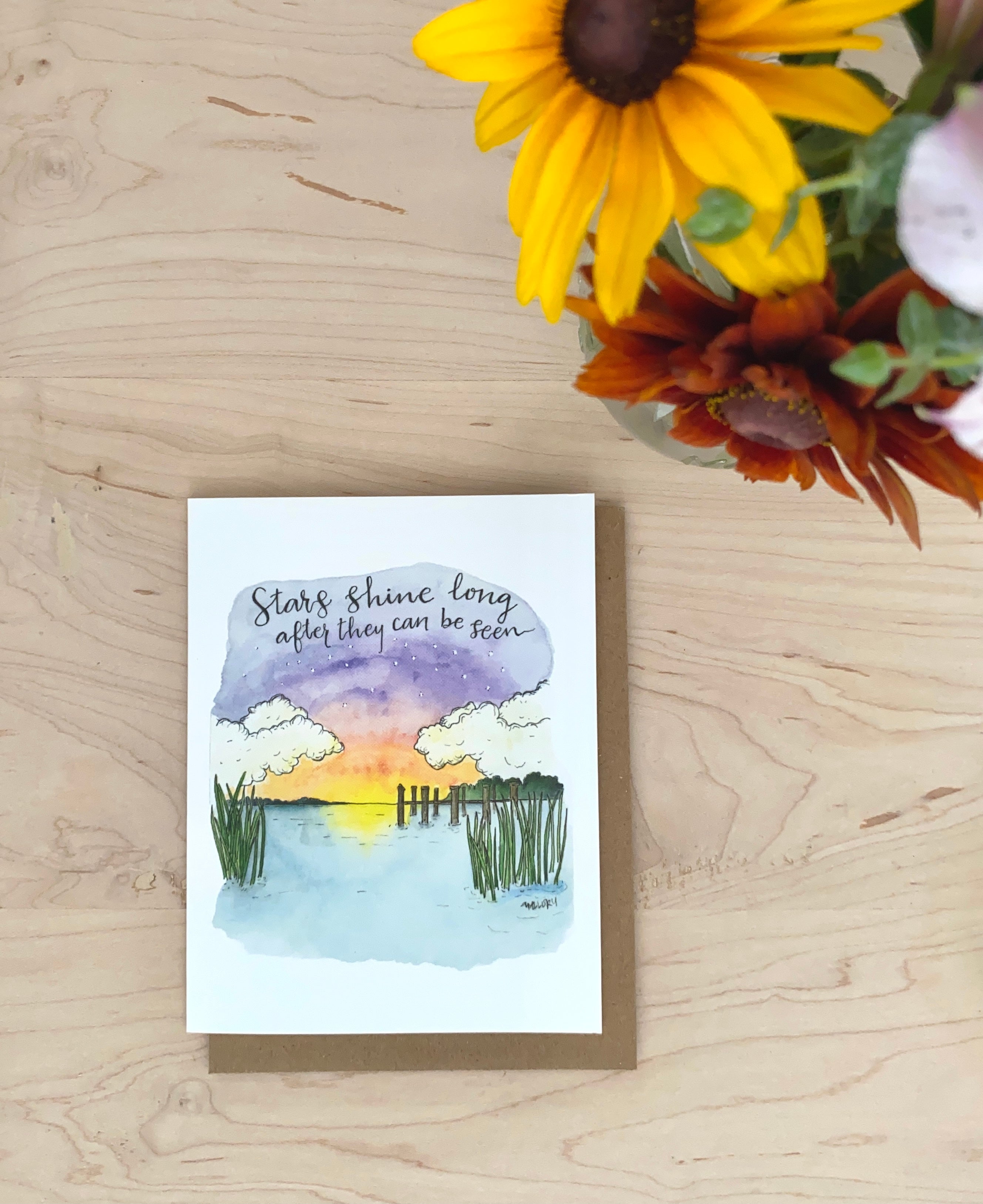 Stars Shine Sympathy Card