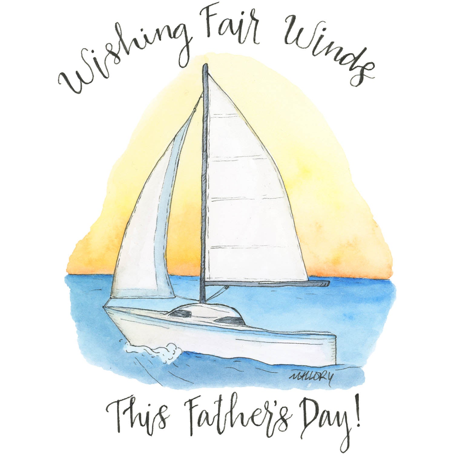 Fair Winds Father's Day Card