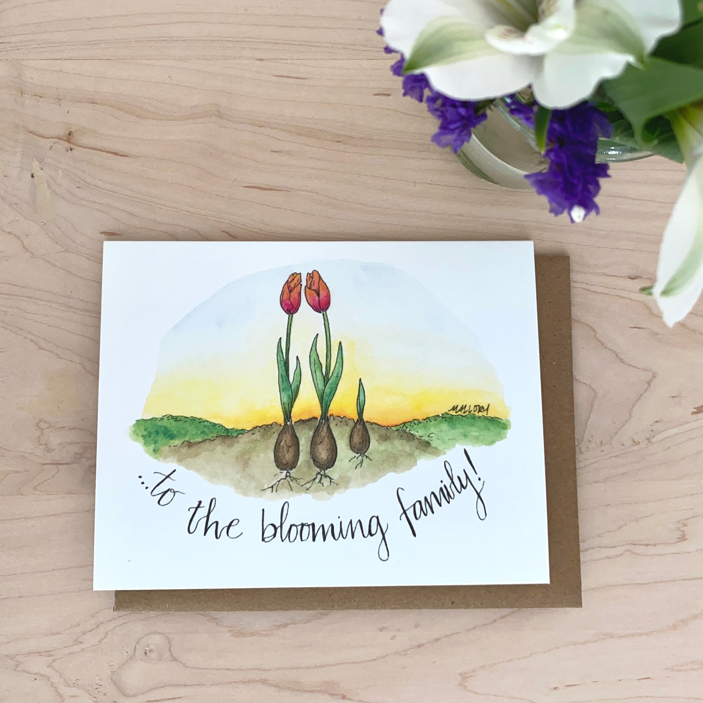 Blooming Family Baby Card