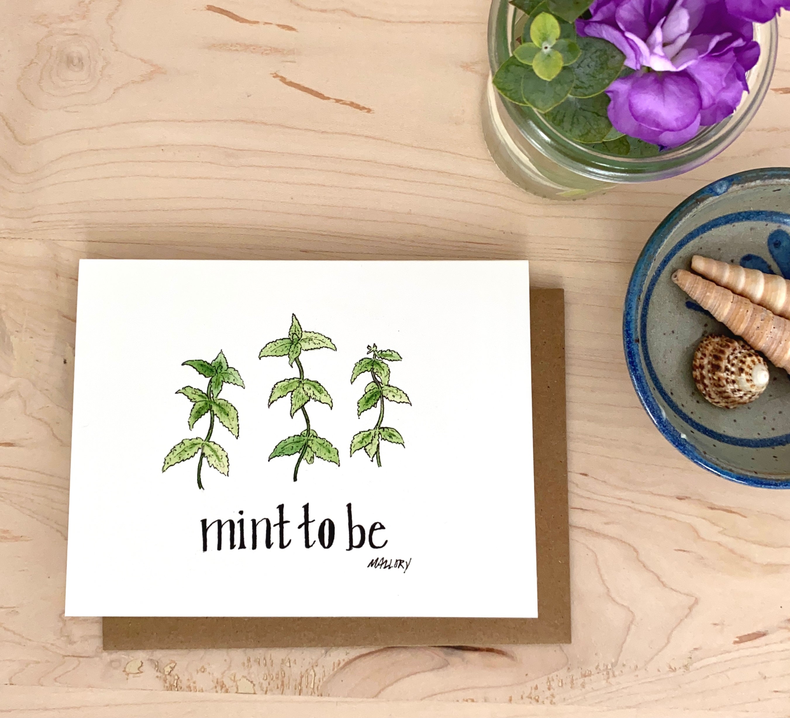 Mint to Be Love Card