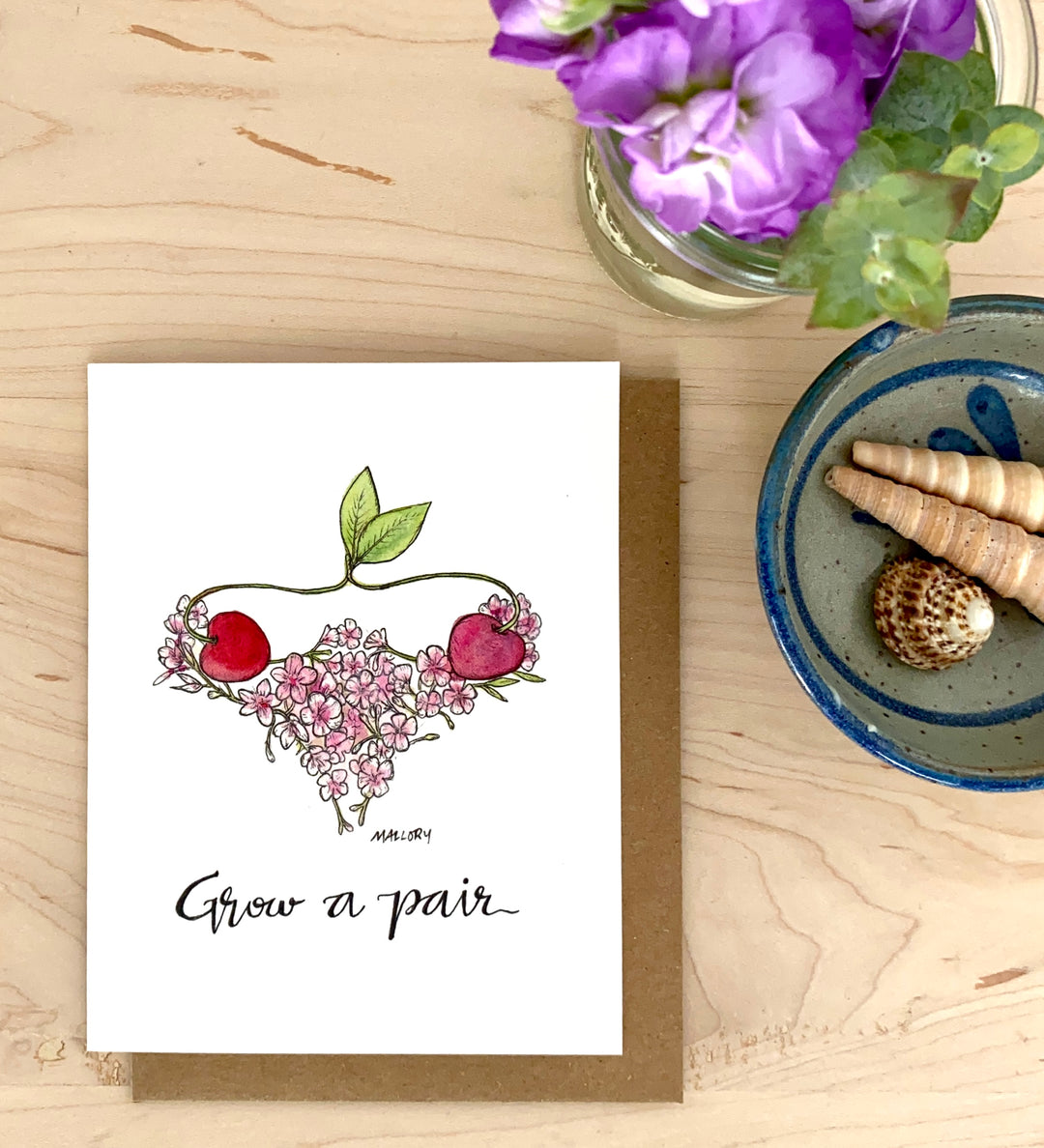 Grow a Pair Greeting Card