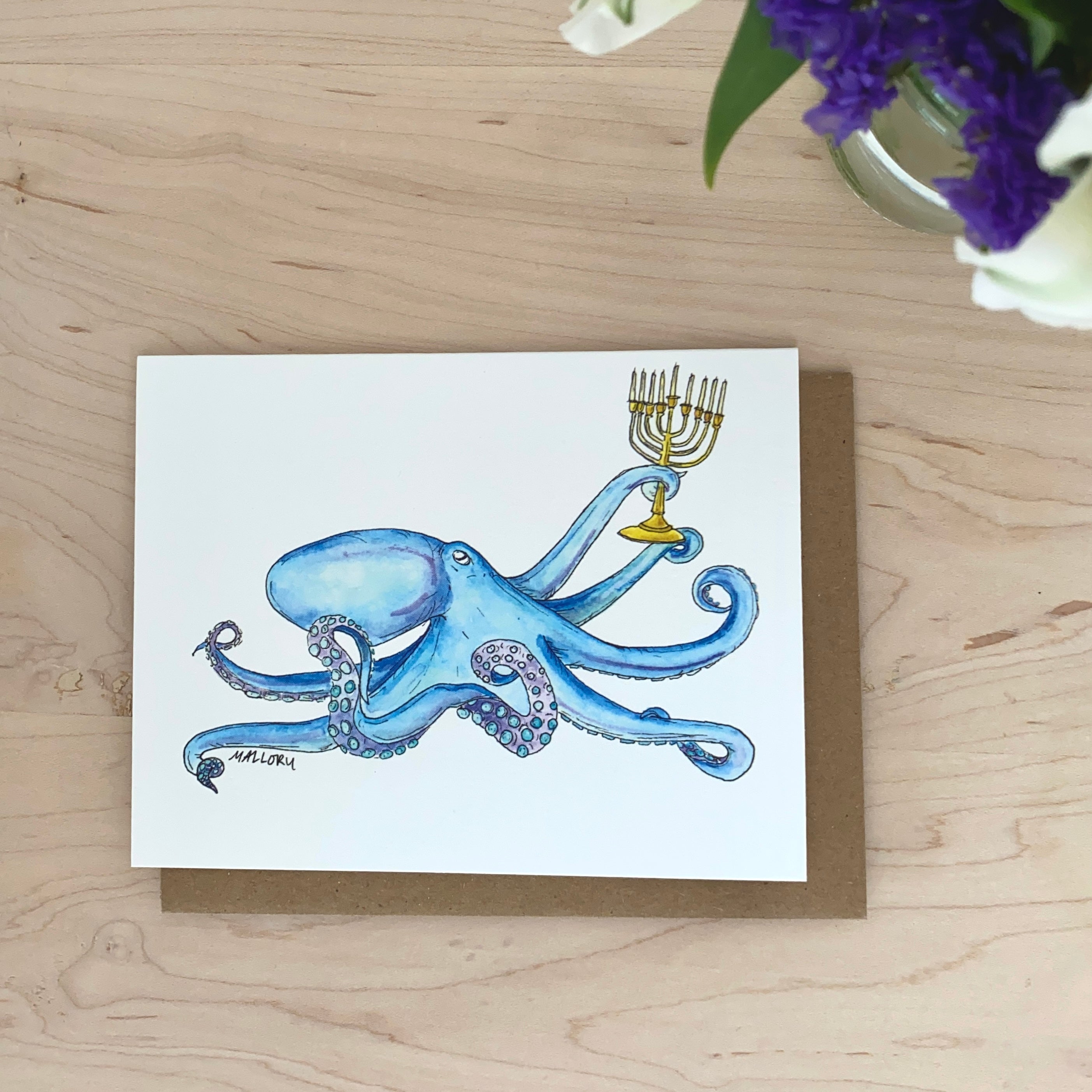 Eight Nights Hanukkah Card