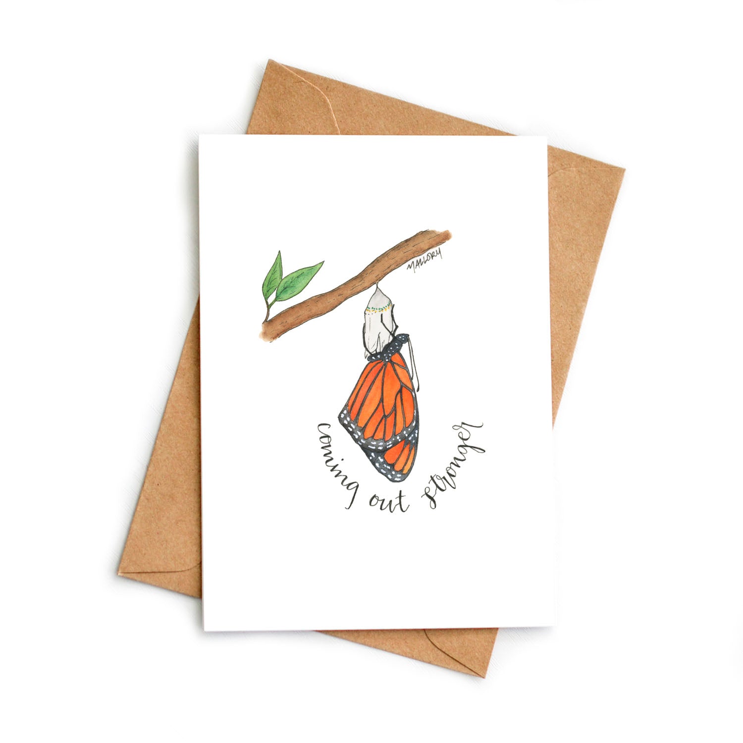Monarch Butterfly Encouragement Card