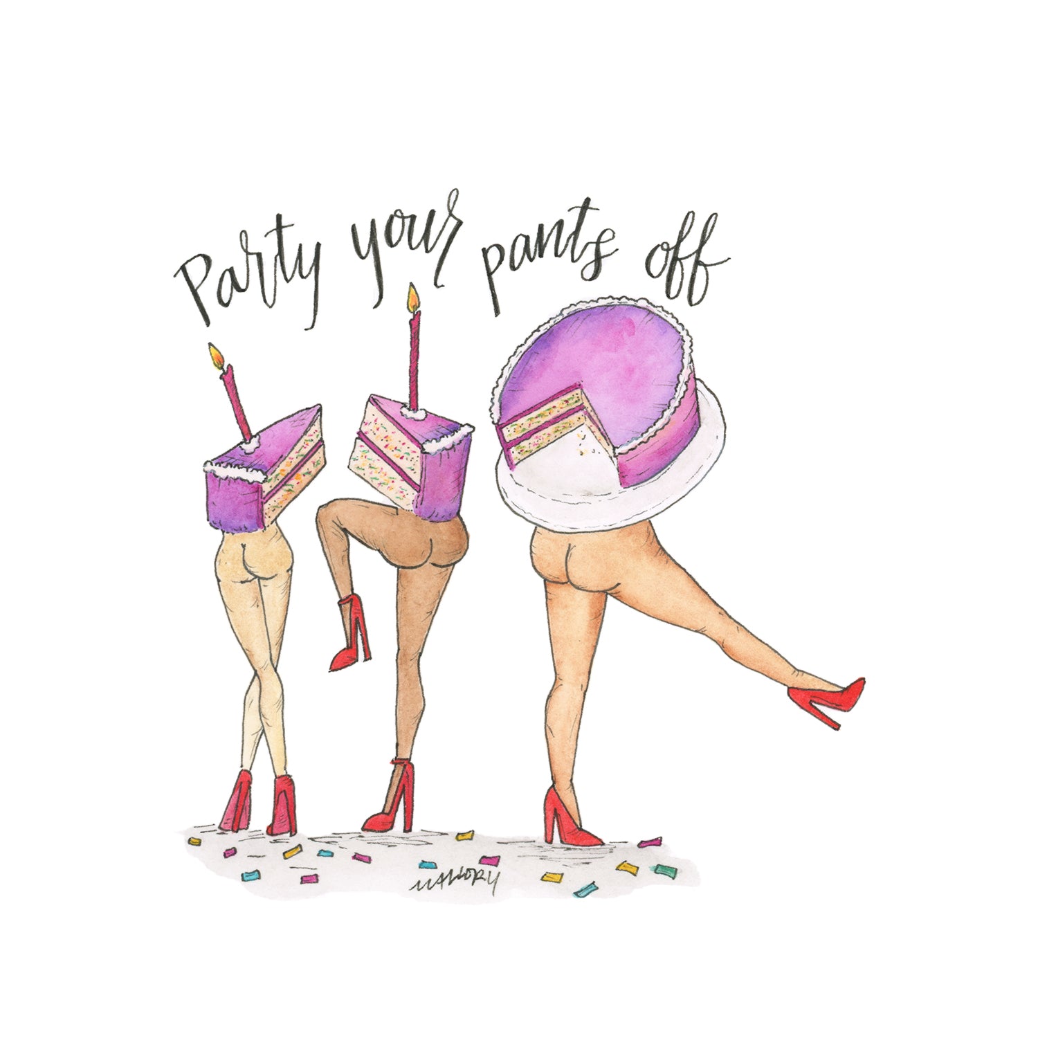 Party Your Pants Off Funny Birthday Card