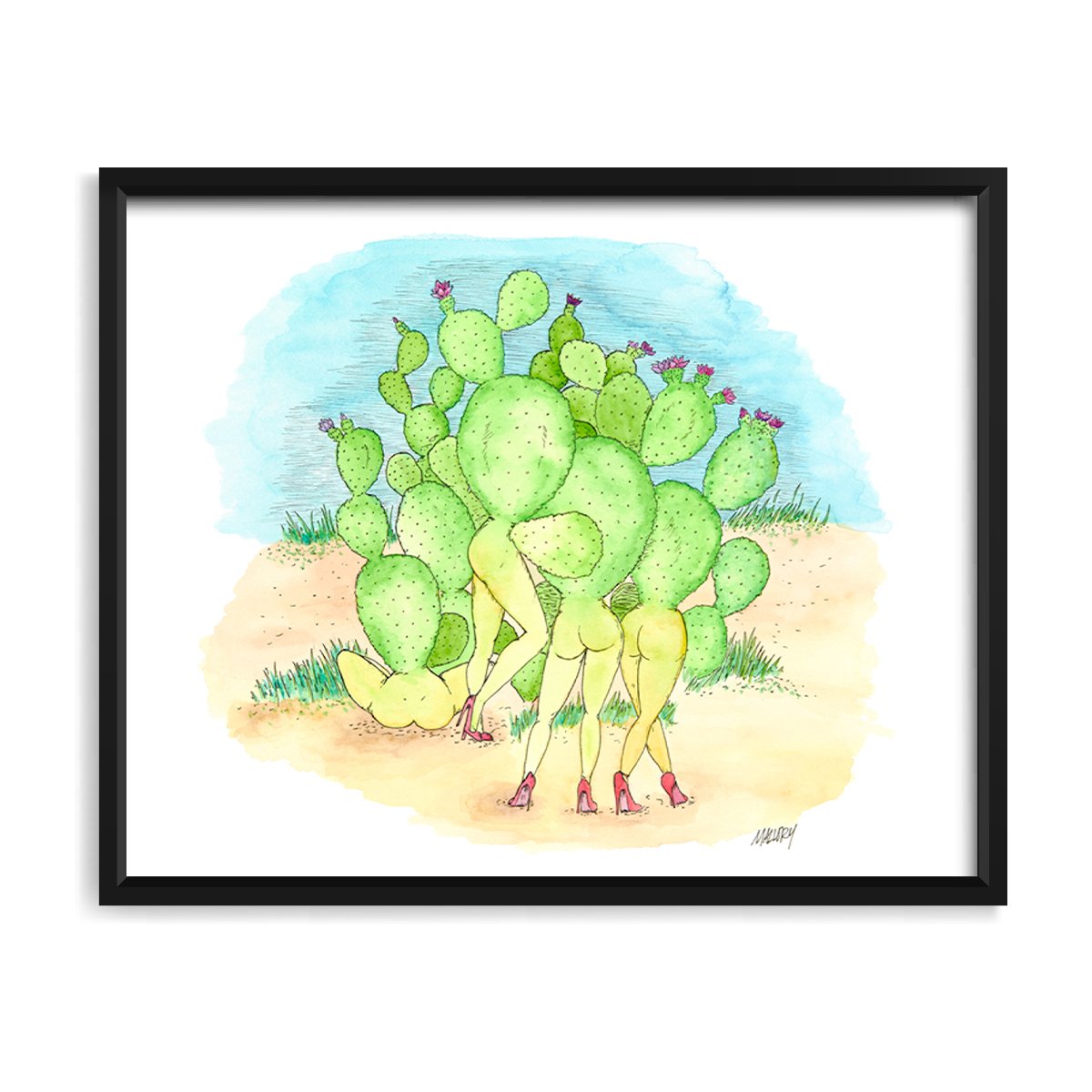 Prickly Pear Ladies 8x10" Print