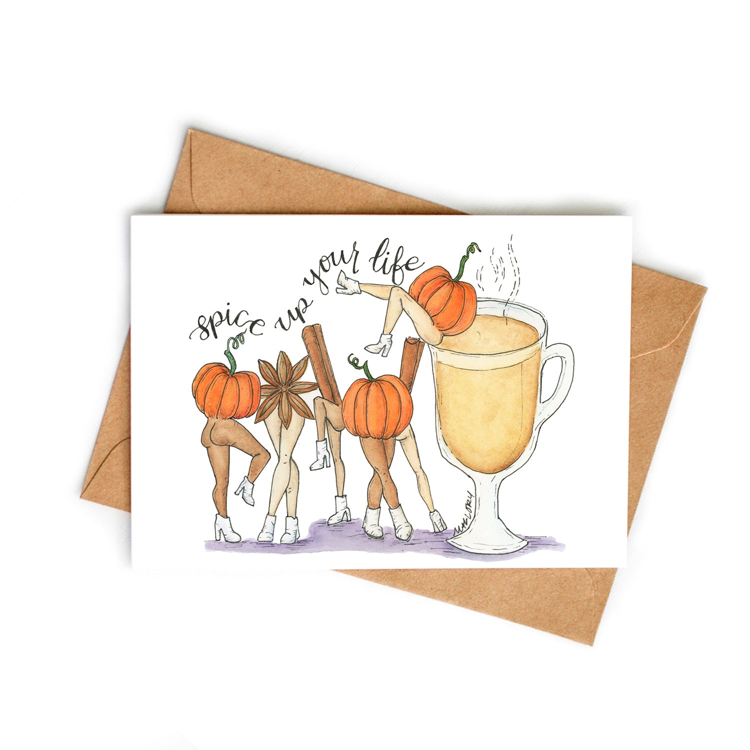 Pumpkin Spice Up Your Life Anytime Card