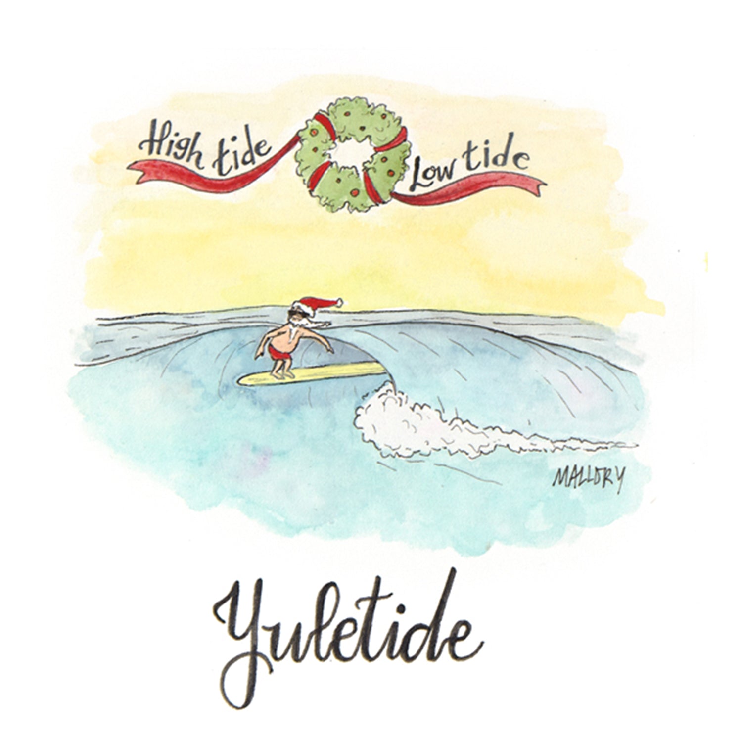 High Tide, Low Tide, Yuletide Christmas Card
