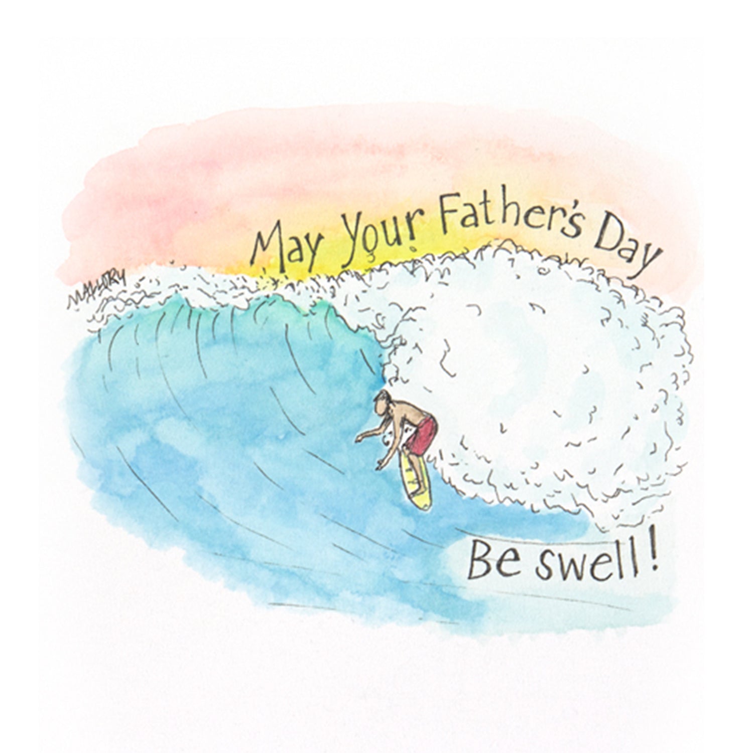 Swell Surf Dad Father's Day Card