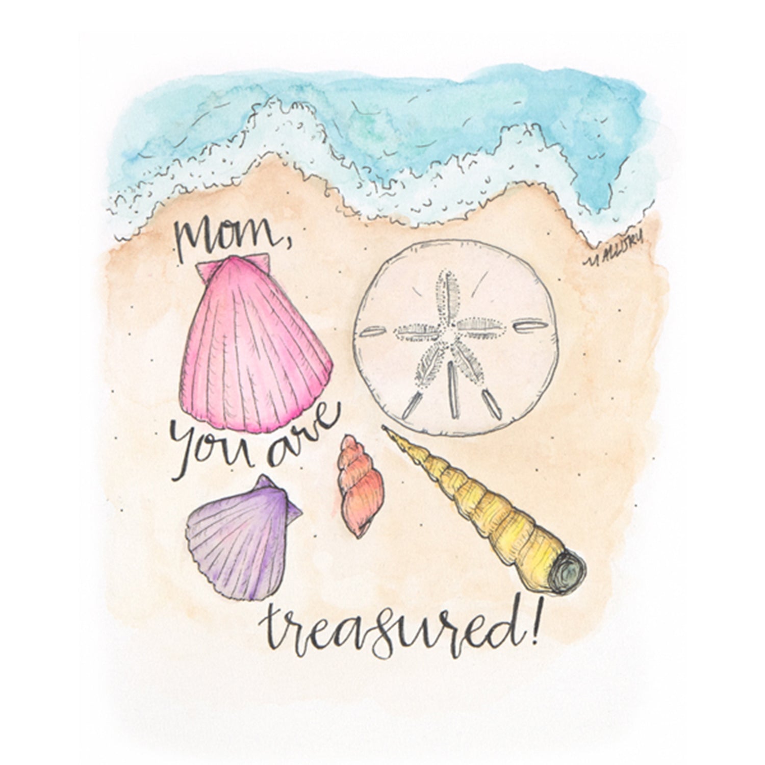 Sea Shell Treasure Mother's Day Card