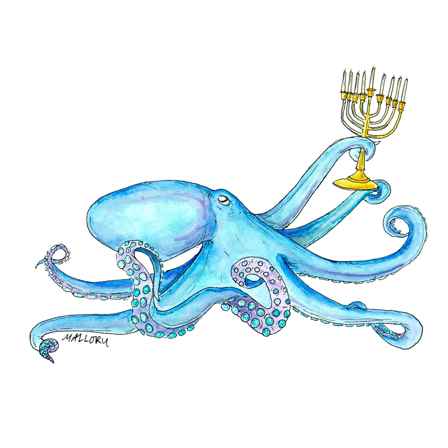 Eight Nights Hanukkah Card