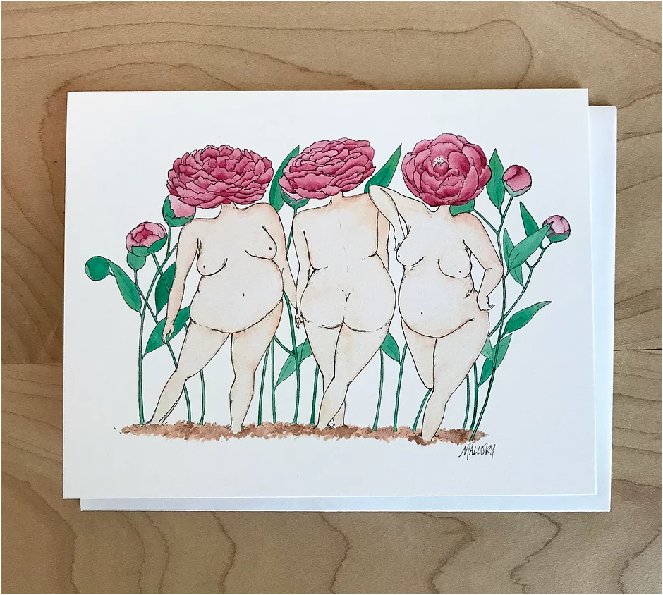 Peony Queens Watercolor Art Cards