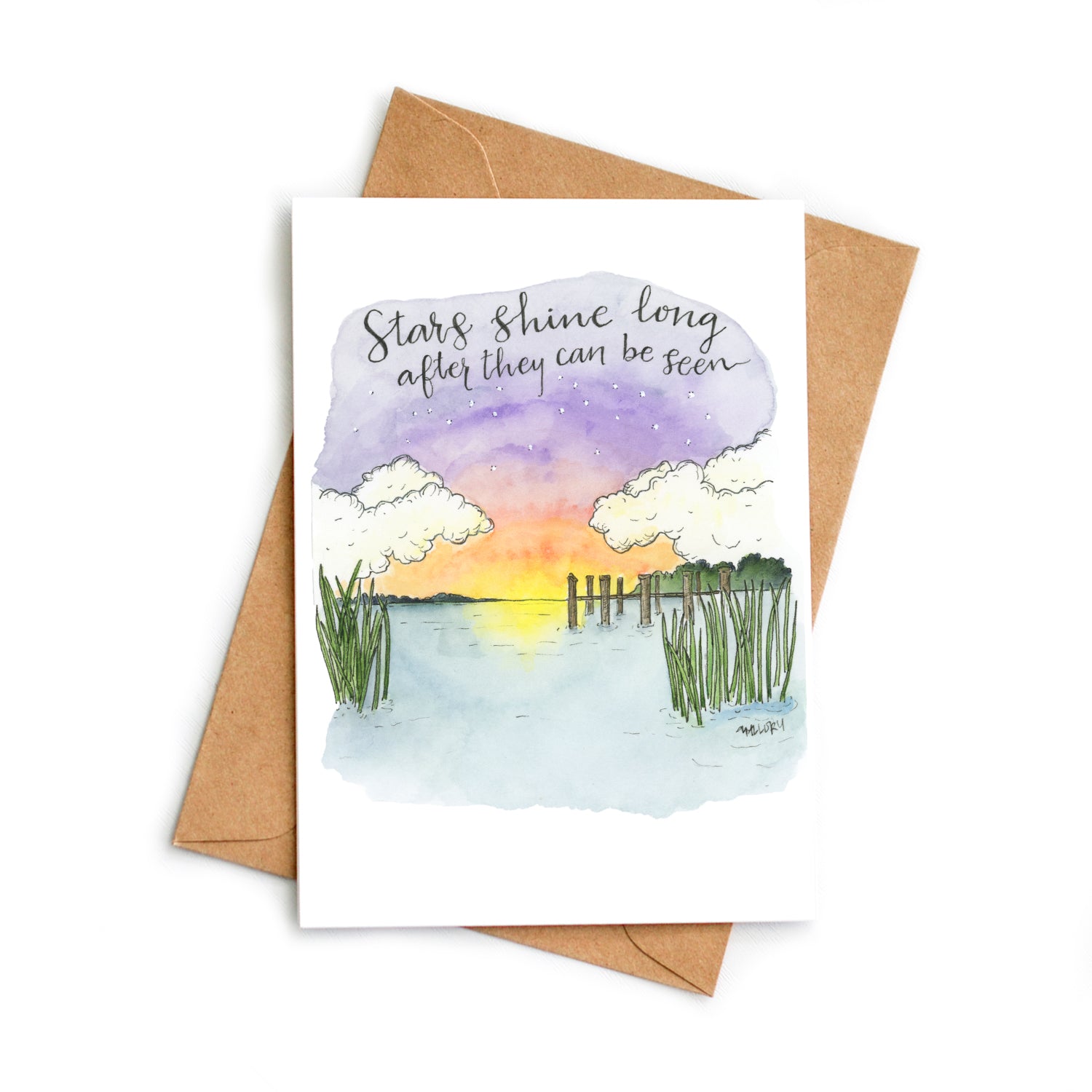 Stars Shine Sympathy Card