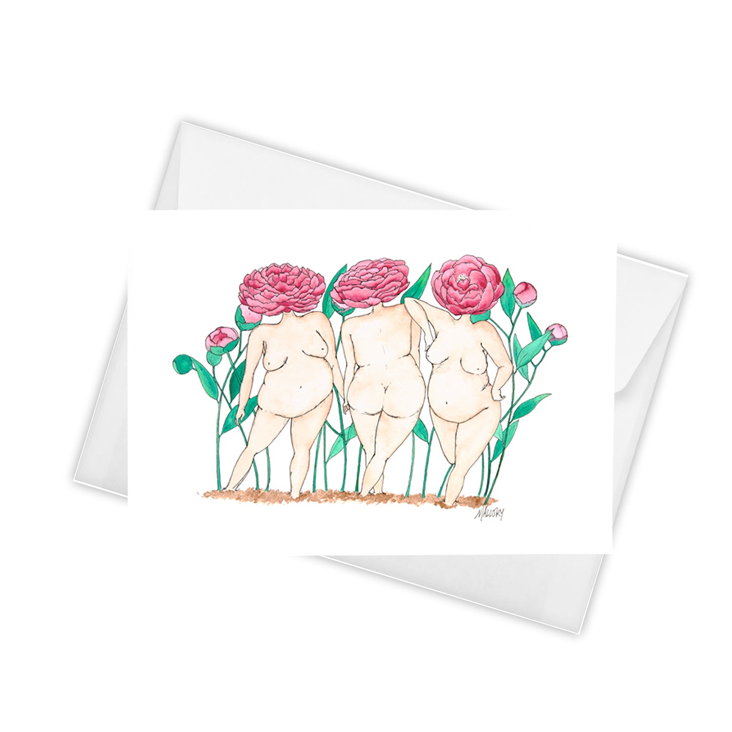 Peony Queens Watercolor Art Cards