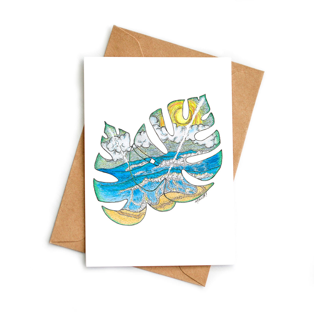 Palm Leaves Watercolor Cards