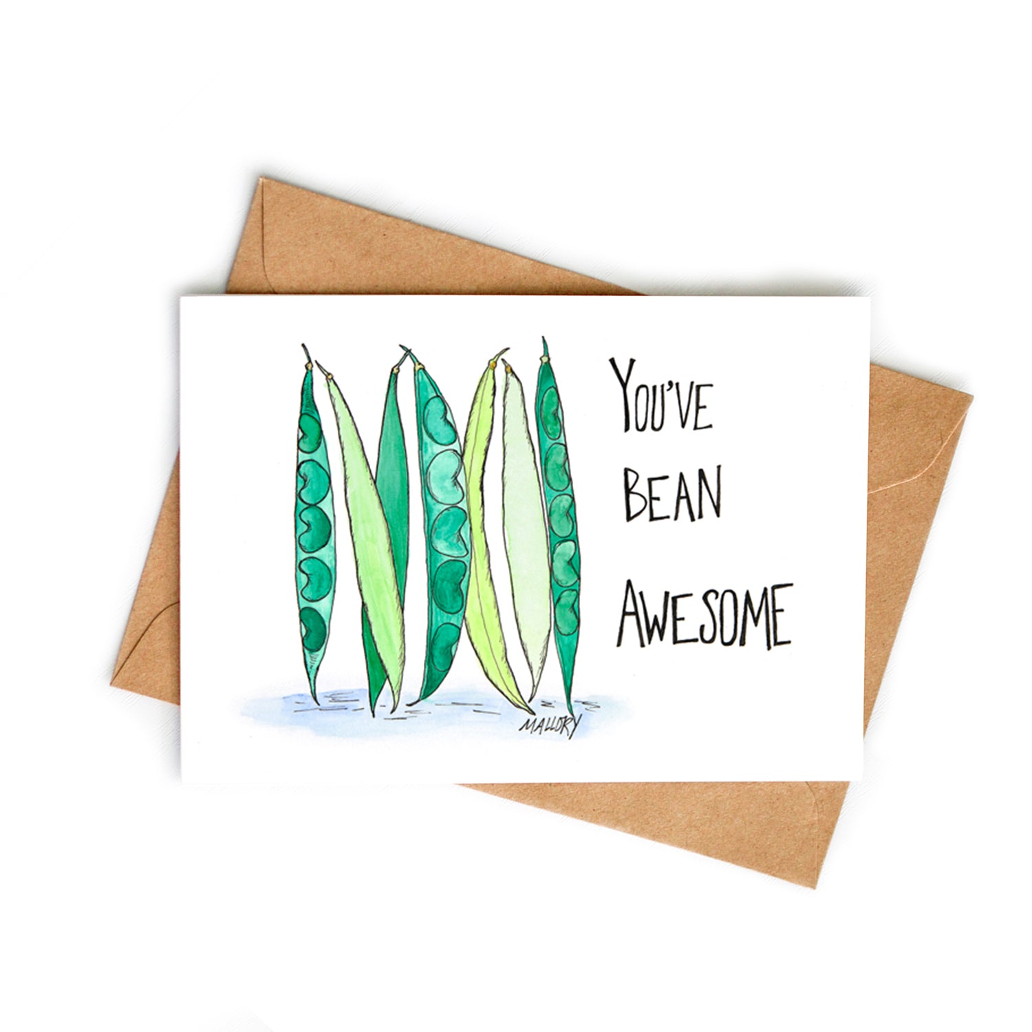 Bean Thank You Card