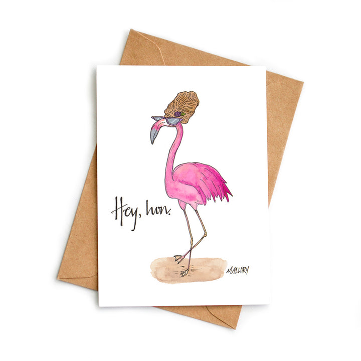 Hey Hon Baltimore Flamingo Card for Friend