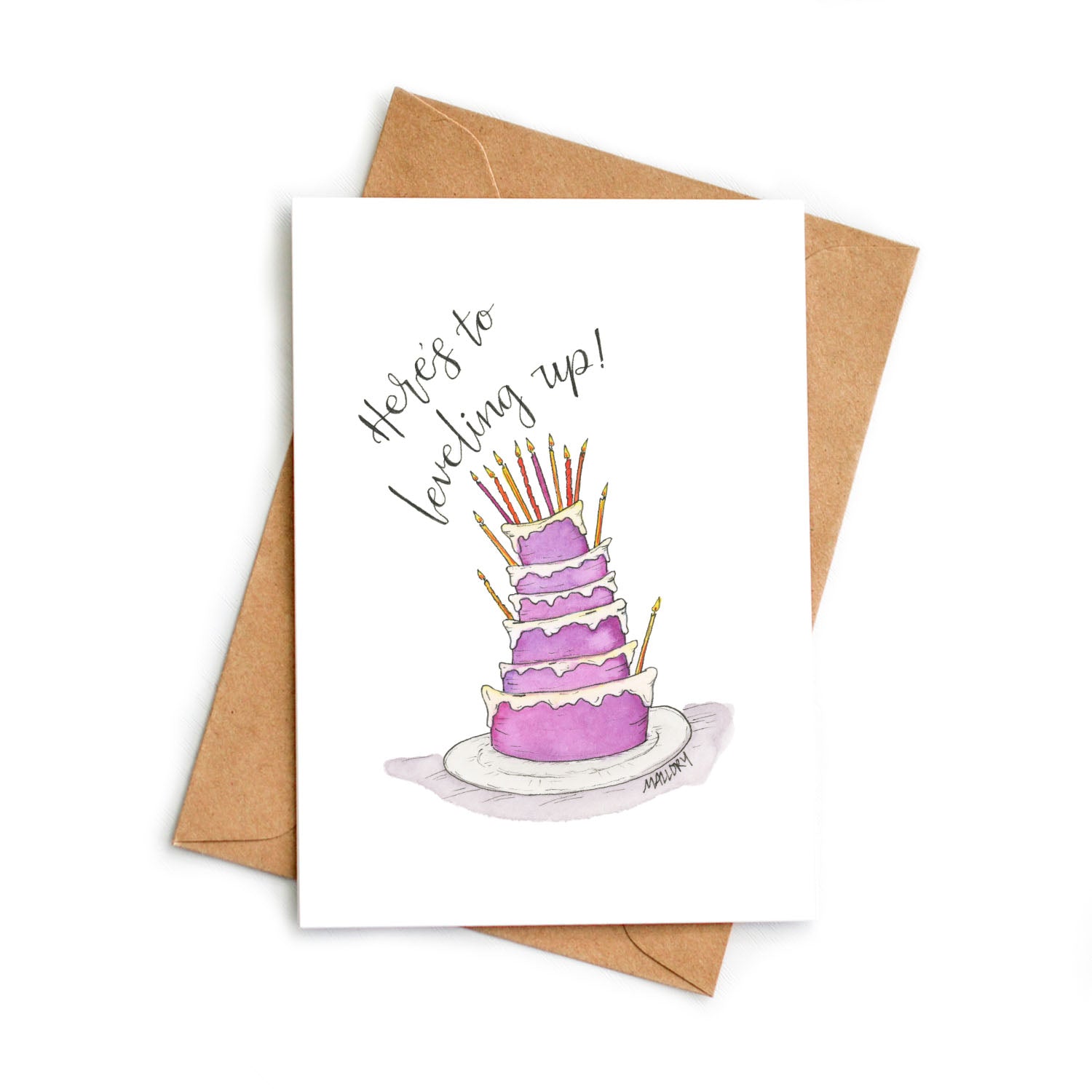 Leveling Up Birthday Card