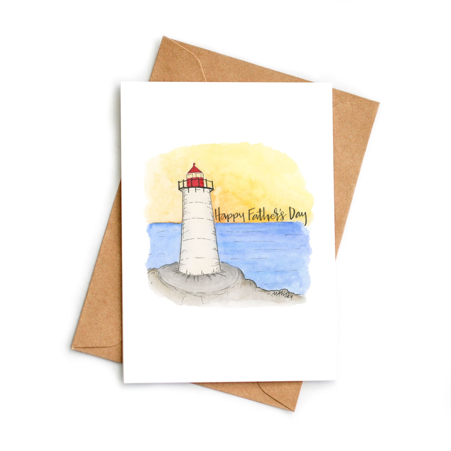 Lighthouse Father's Day Card